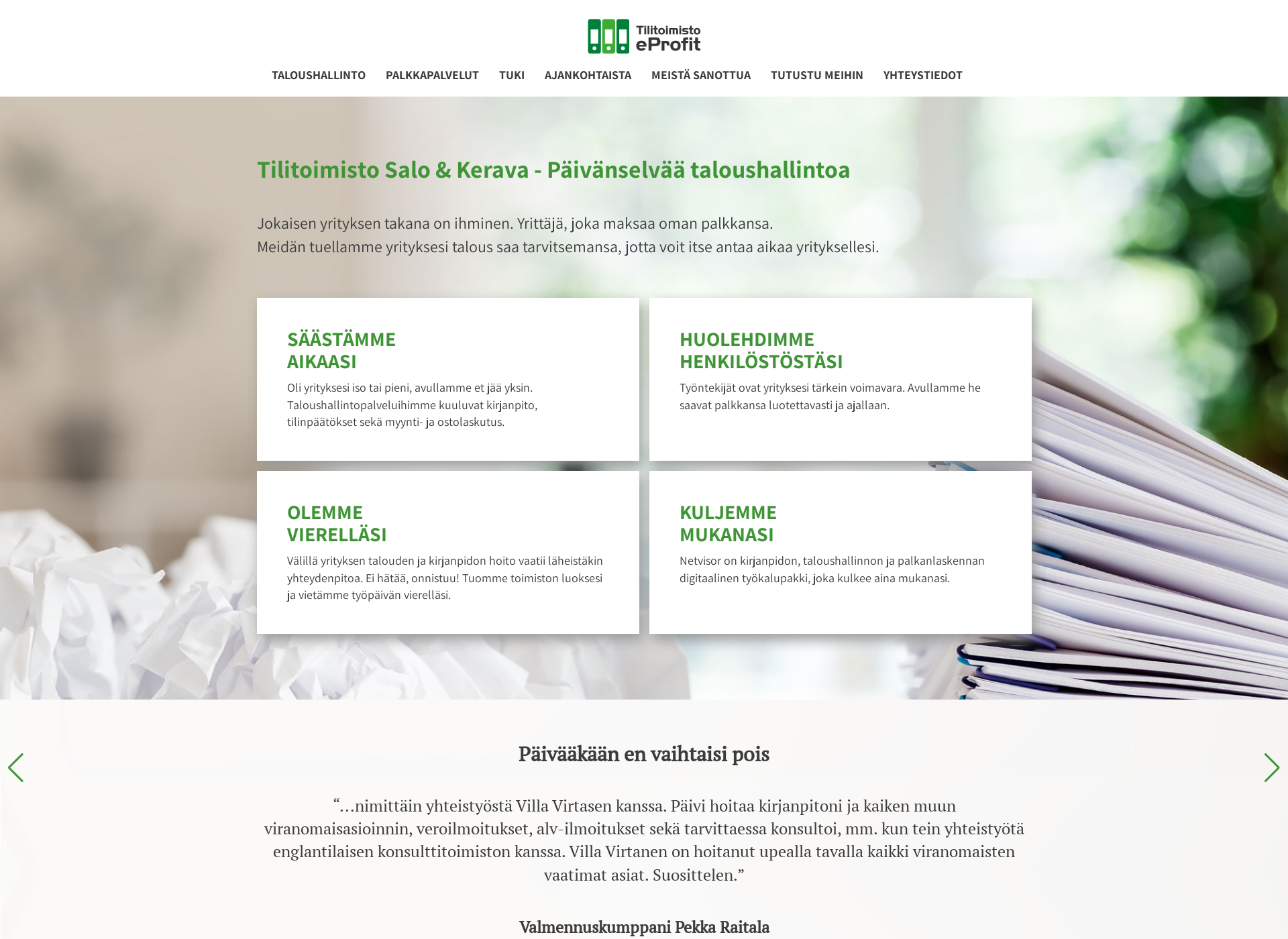 Screenshot for tilitoimistoeprofit.fi
