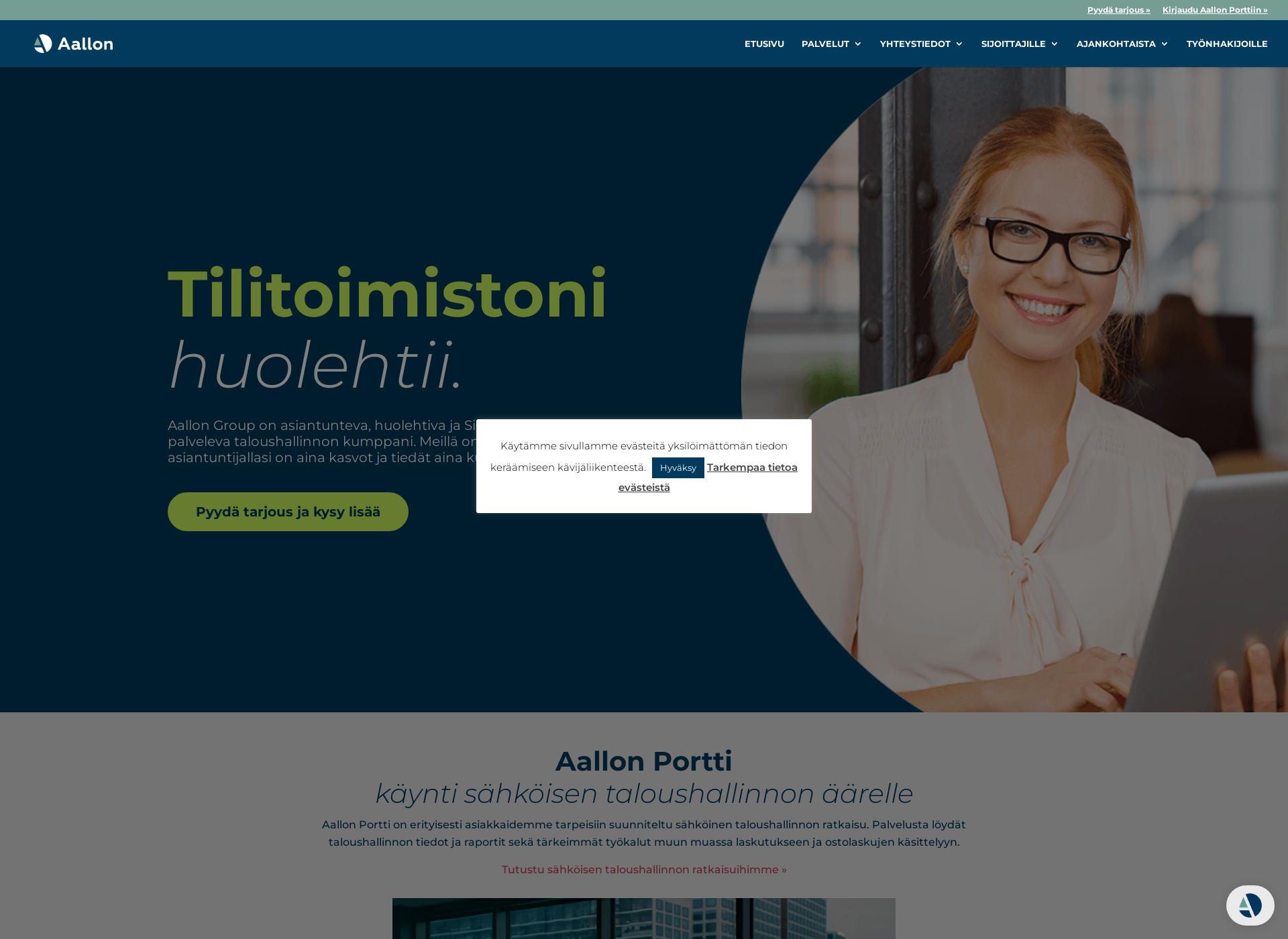 Screenshot for tilitoimistolehtimaki.fi