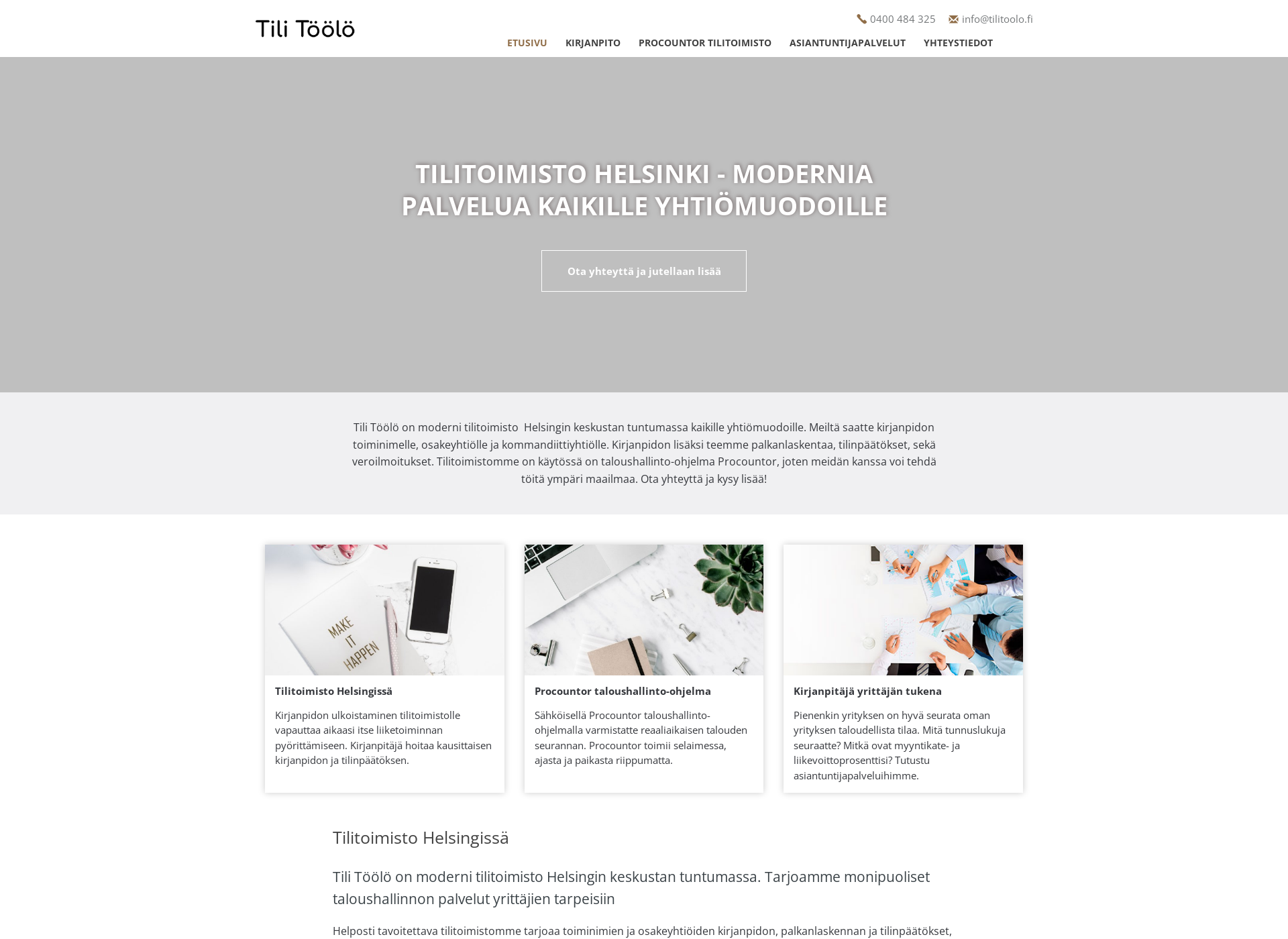 Screenshot for tilitoolo.fi