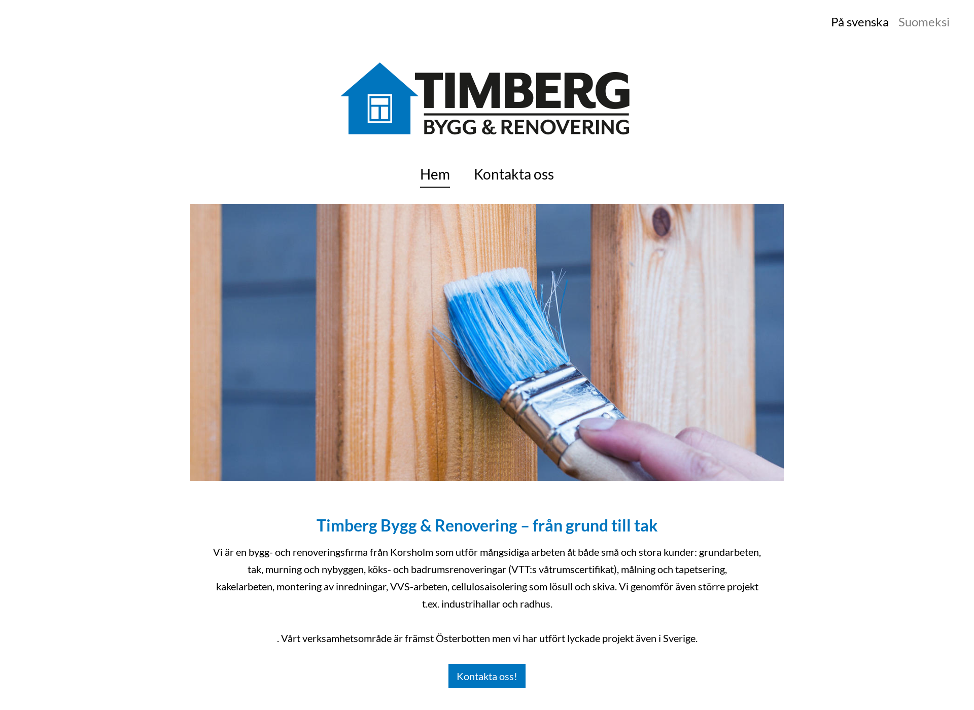 Screenshot for timbergs.fi