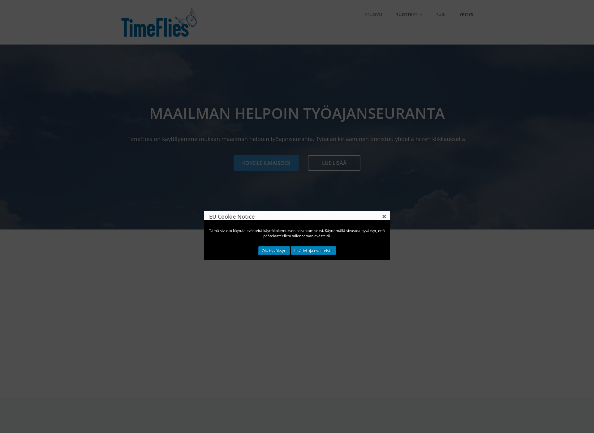 Screenshot for timeflies.fi