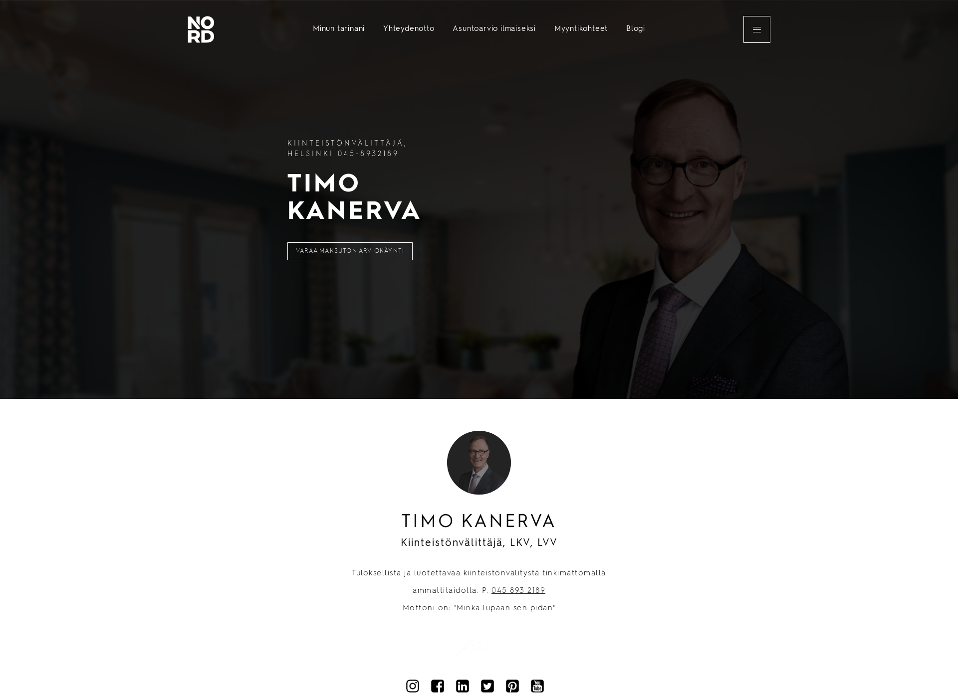 Screenshot for timokanerva.fi