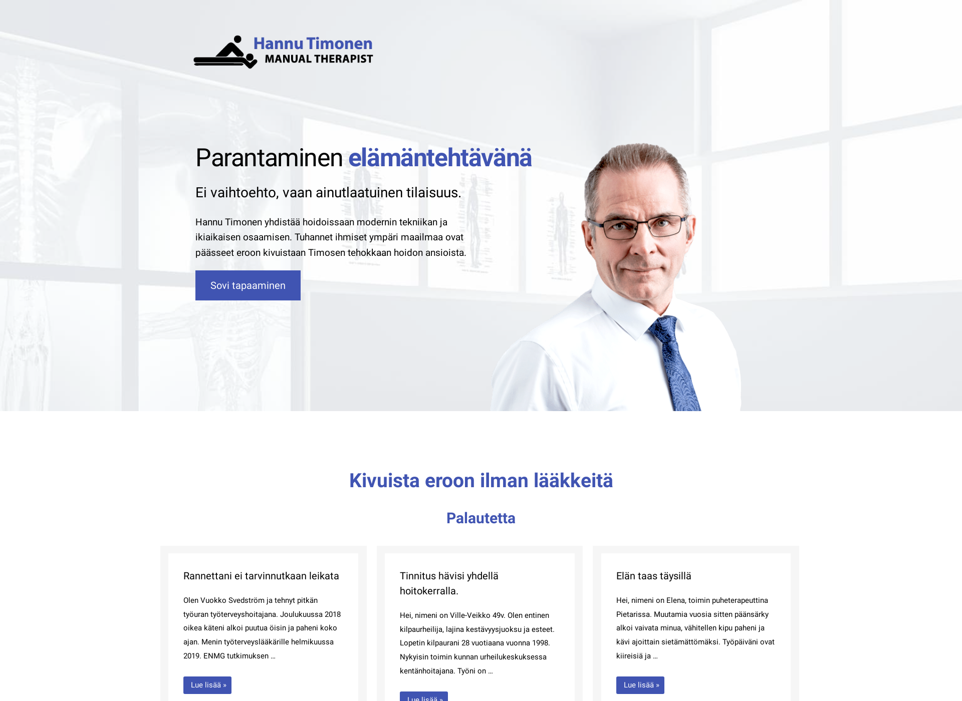 Screenshot for timonen.fi