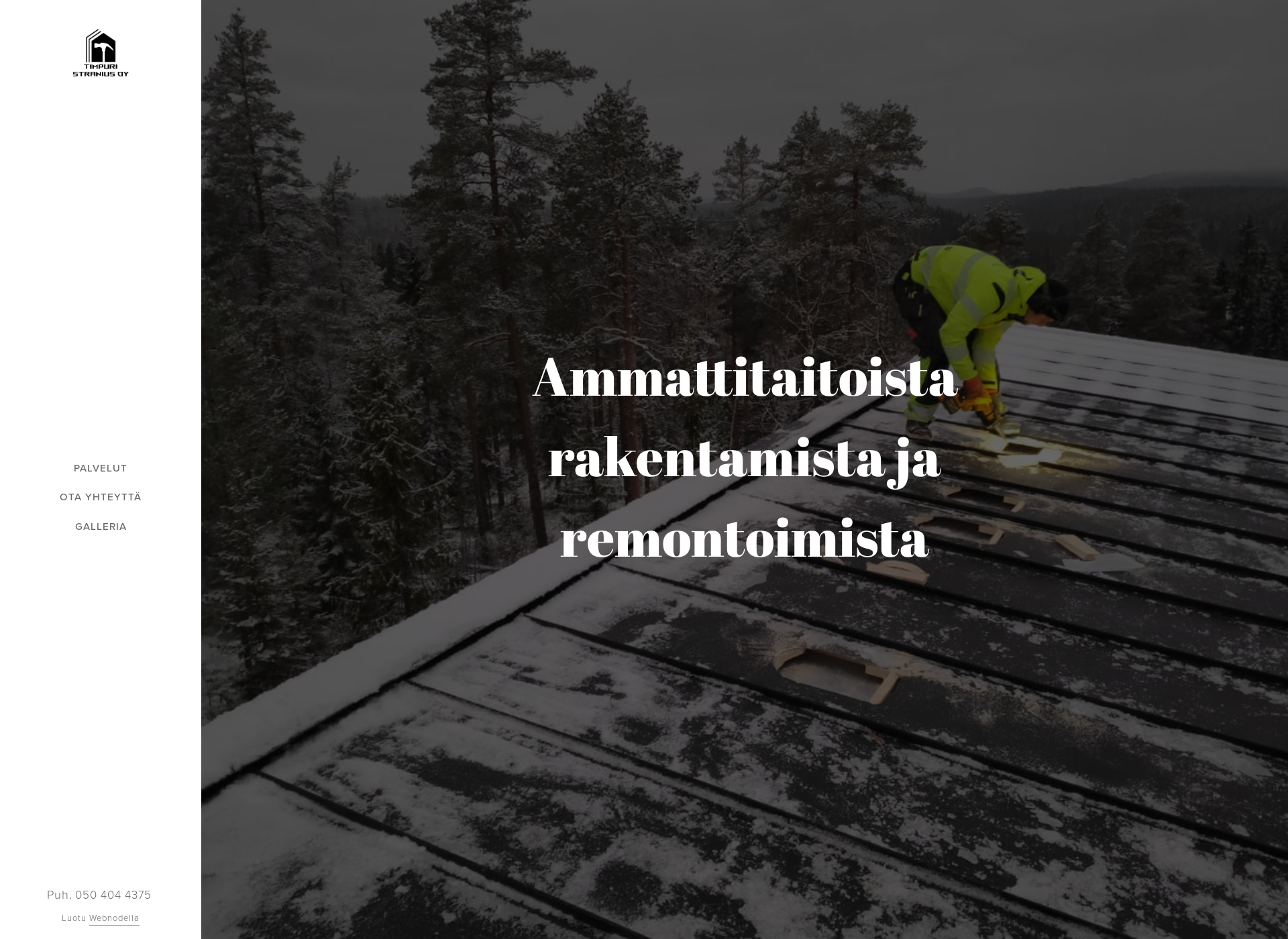 Skärmdump för timpuristranius.fi