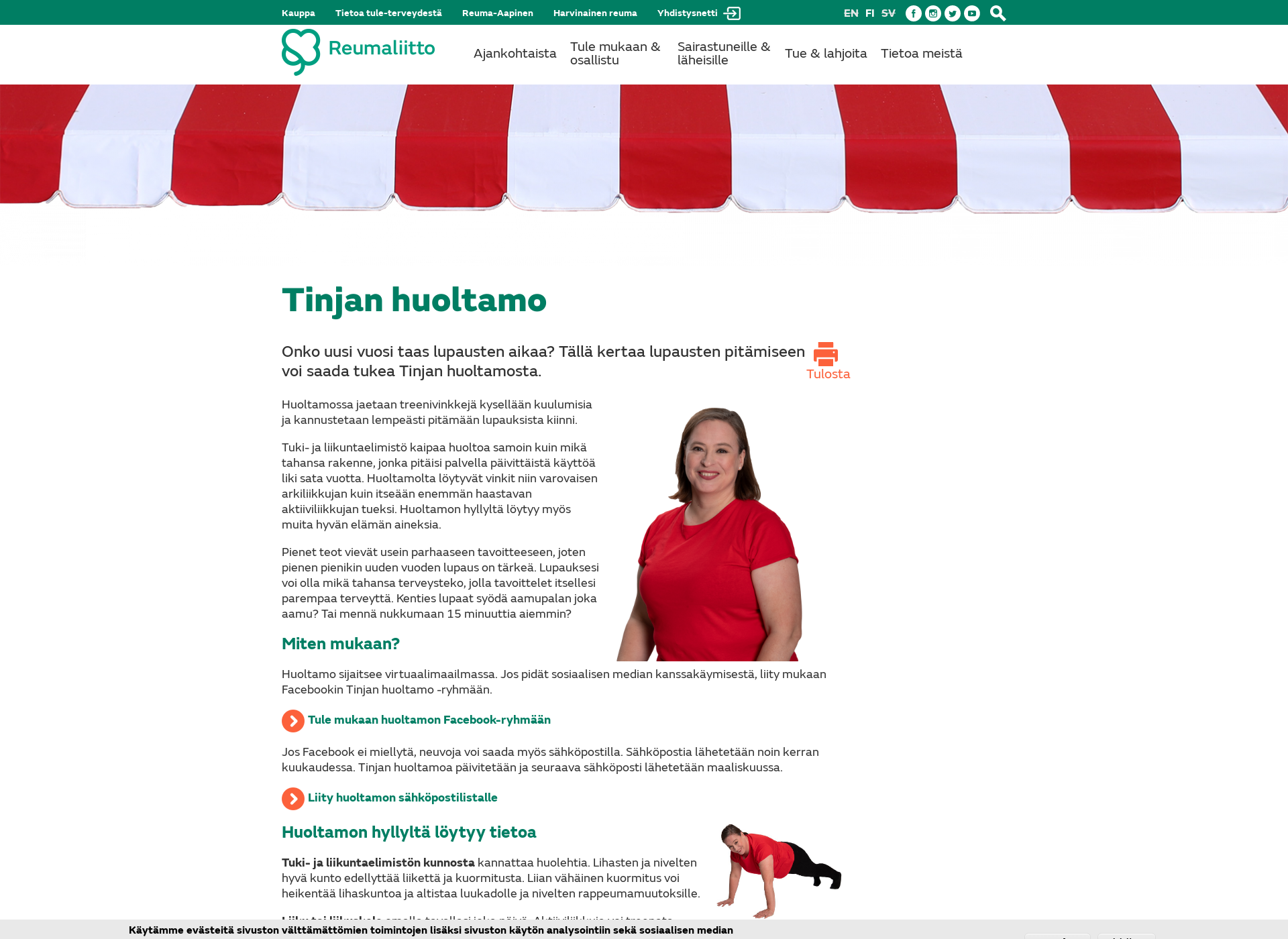 Screenshot for tinjanhuoltamo.fi