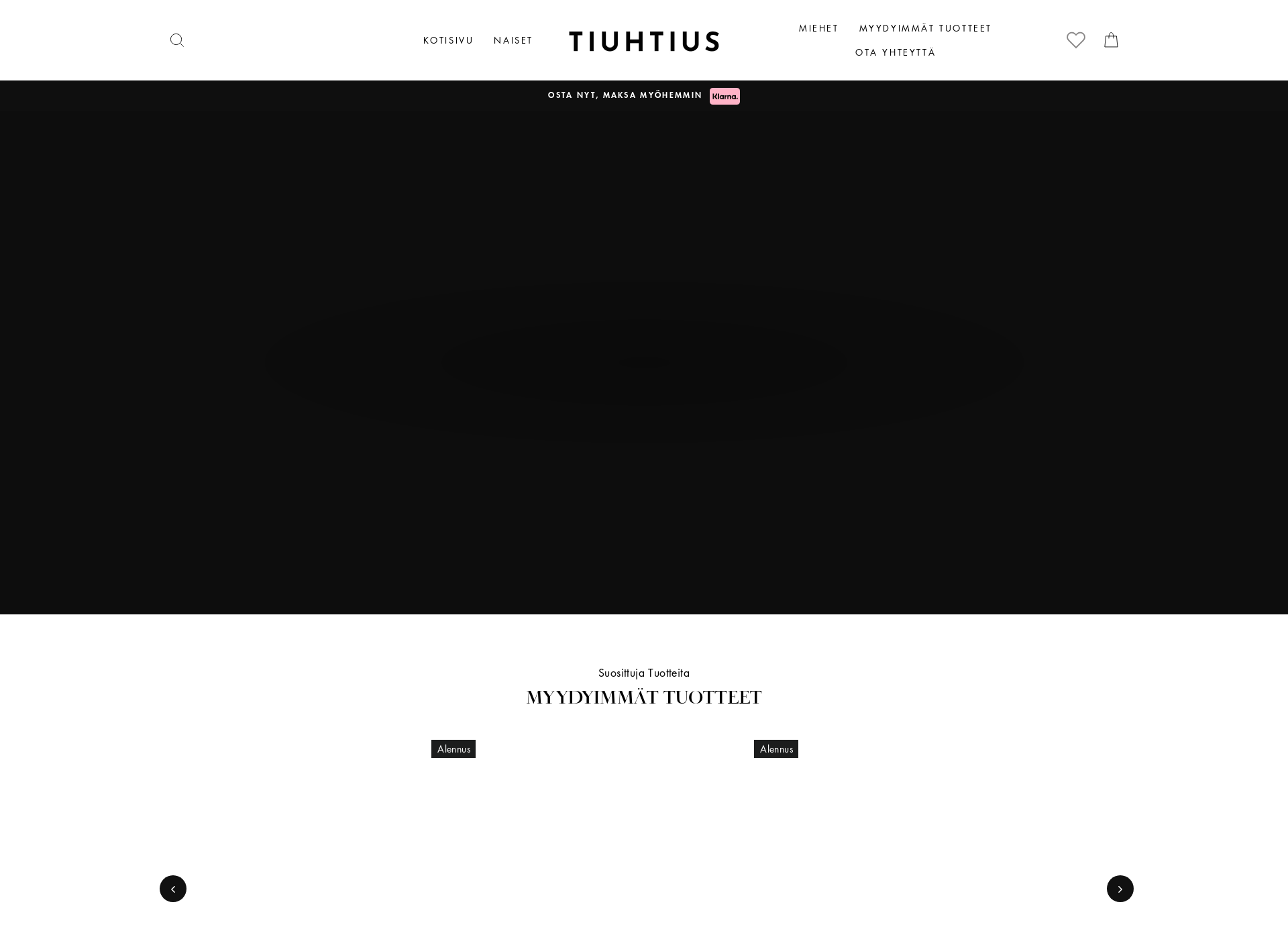 Skärmdump för tiuhtius.fi