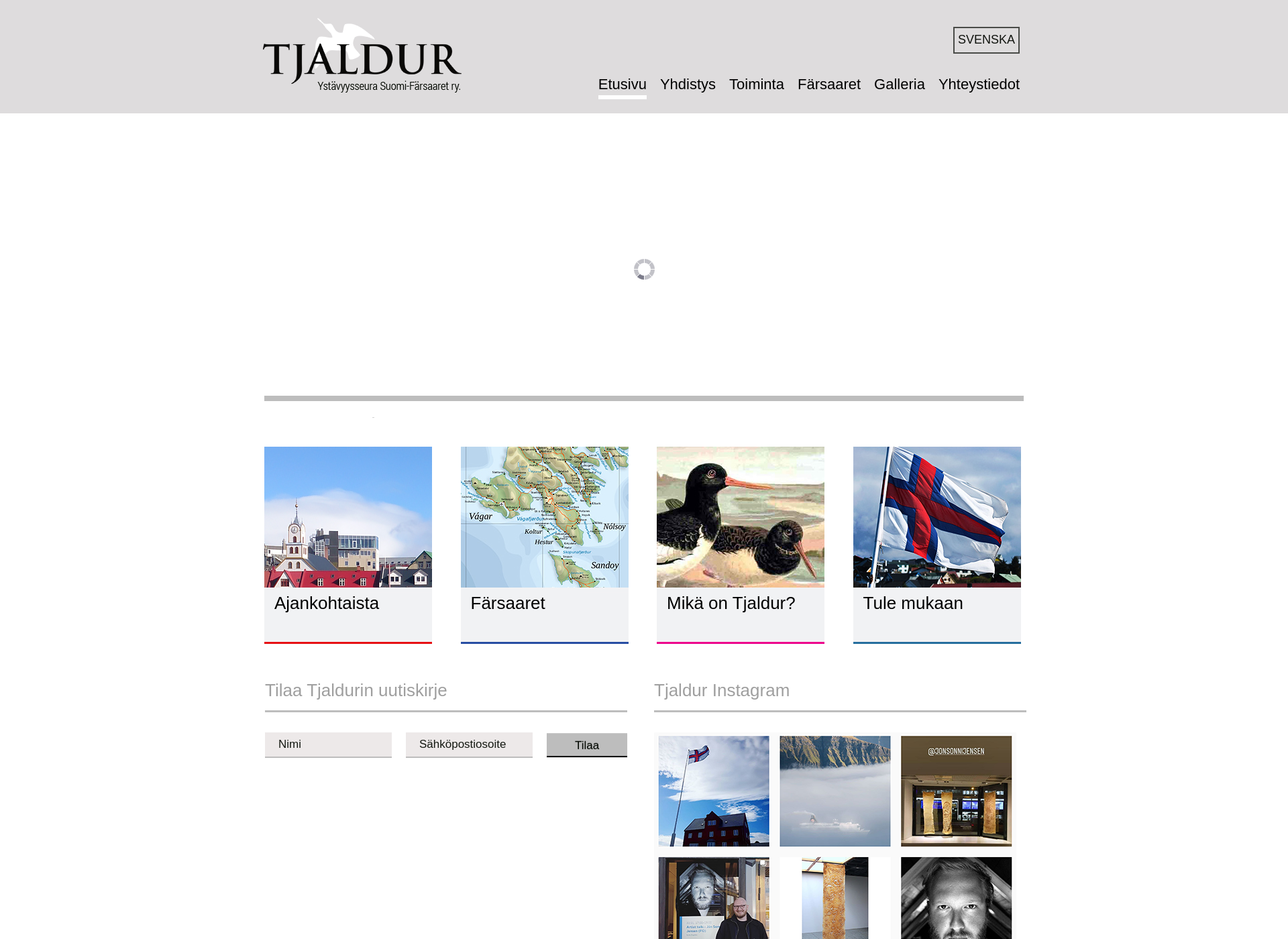 Screenshot for tjaldur.fi