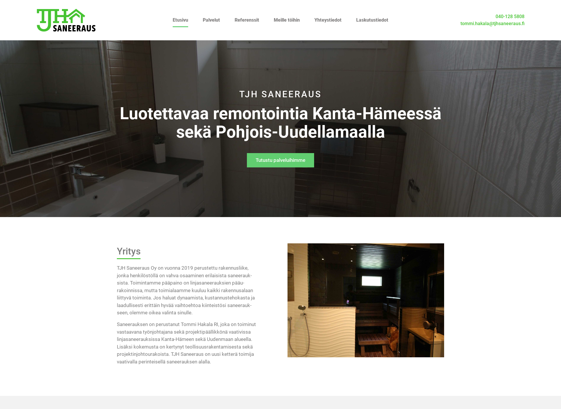Screenshot for tjhsaneeraus.fi