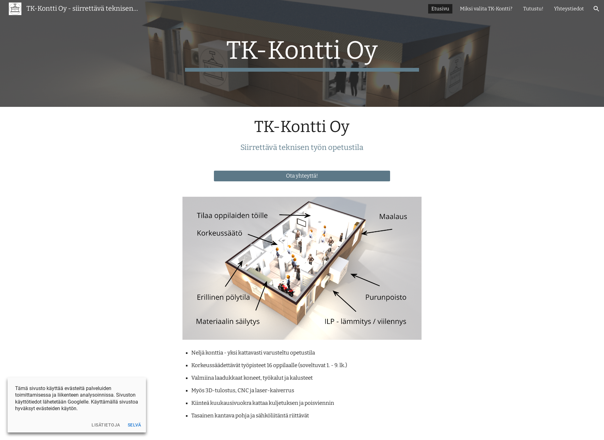 Screenshot for tk-kontti.fi