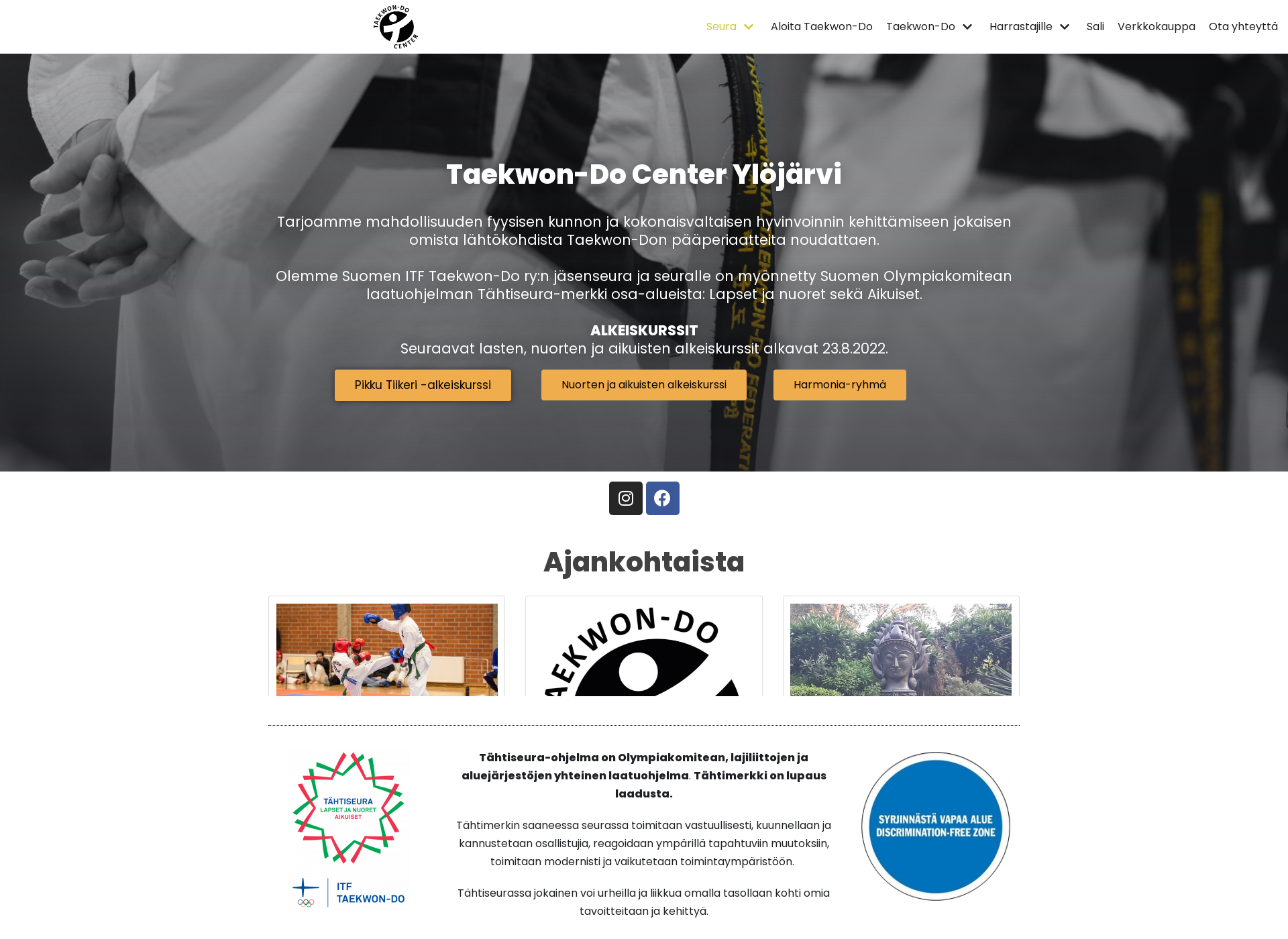 Screenshot for tkd-center.fi