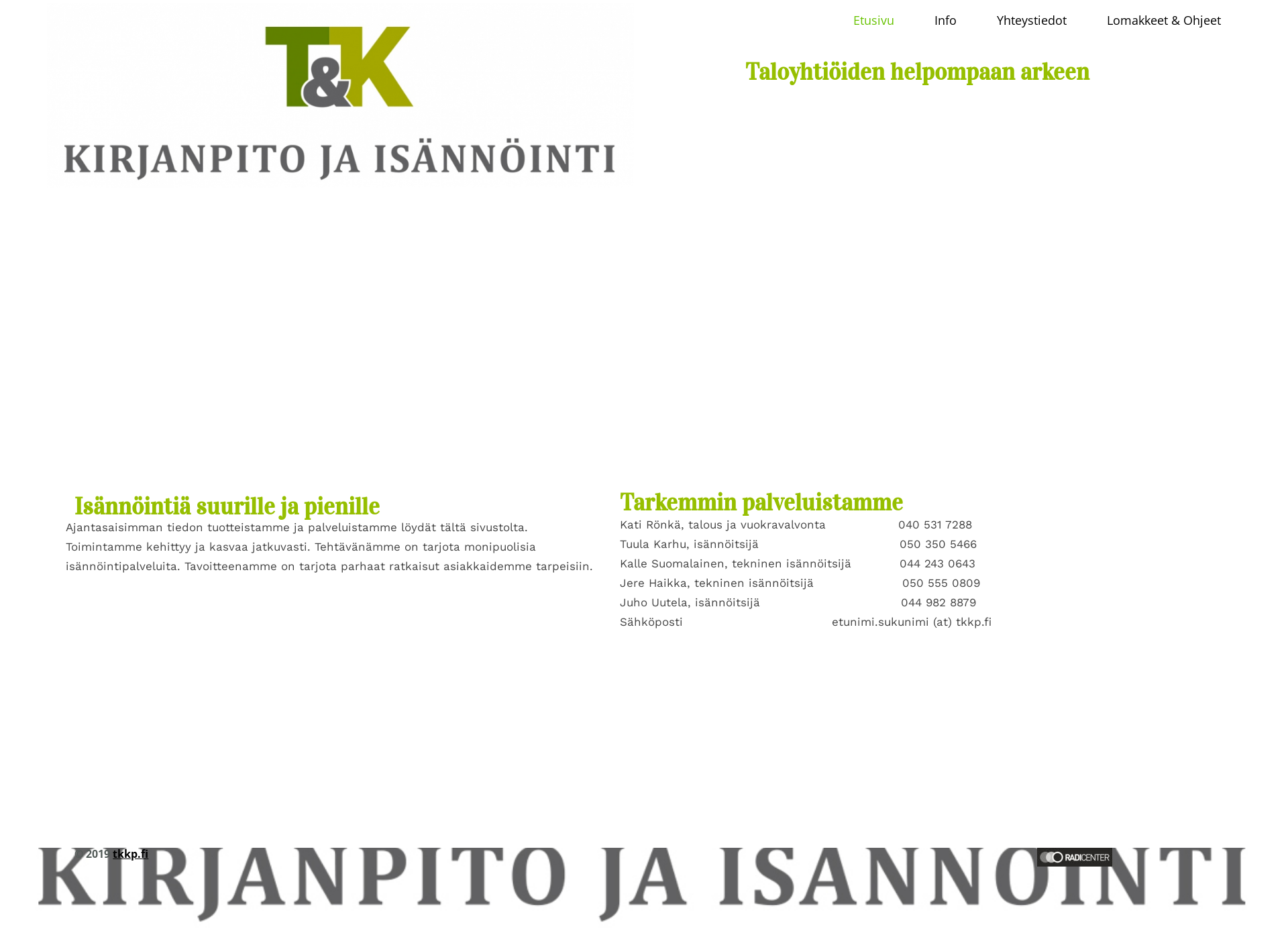 Screenshot for tkkp.fi