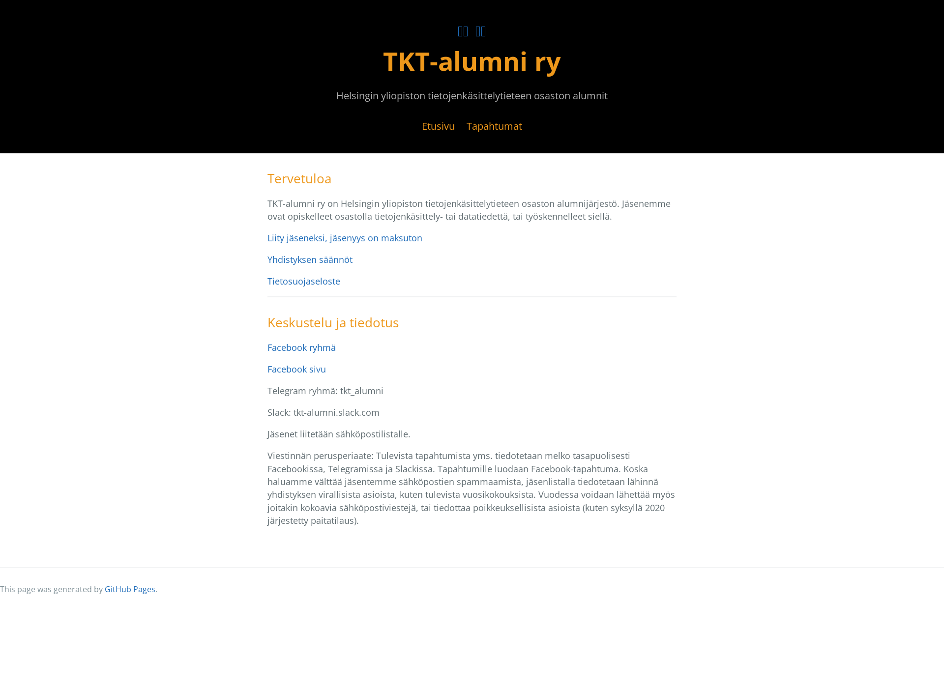 Screenshot for tkt-alumni.fi