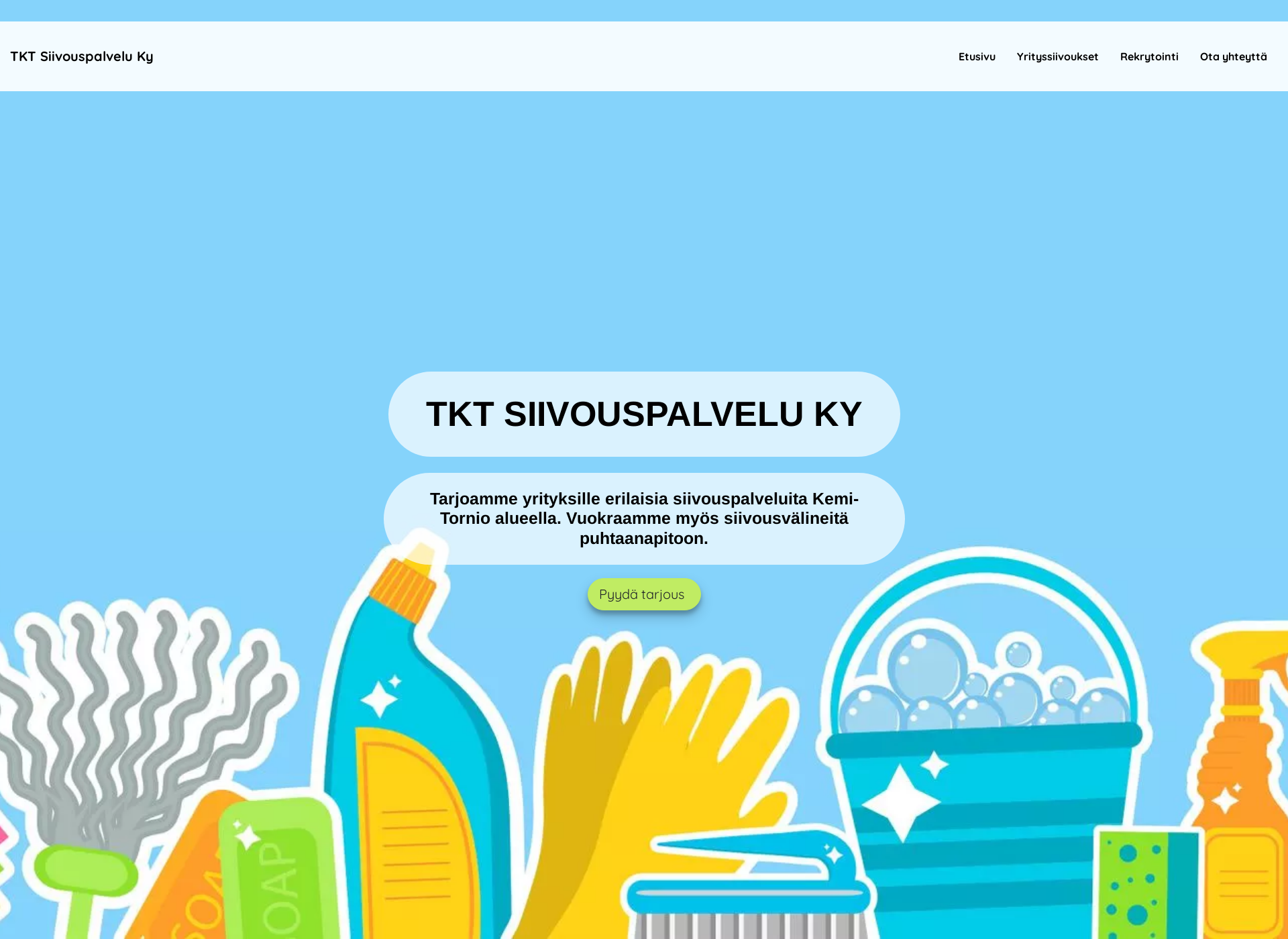 Skärmdump för tktsiivouspalvelu.fi