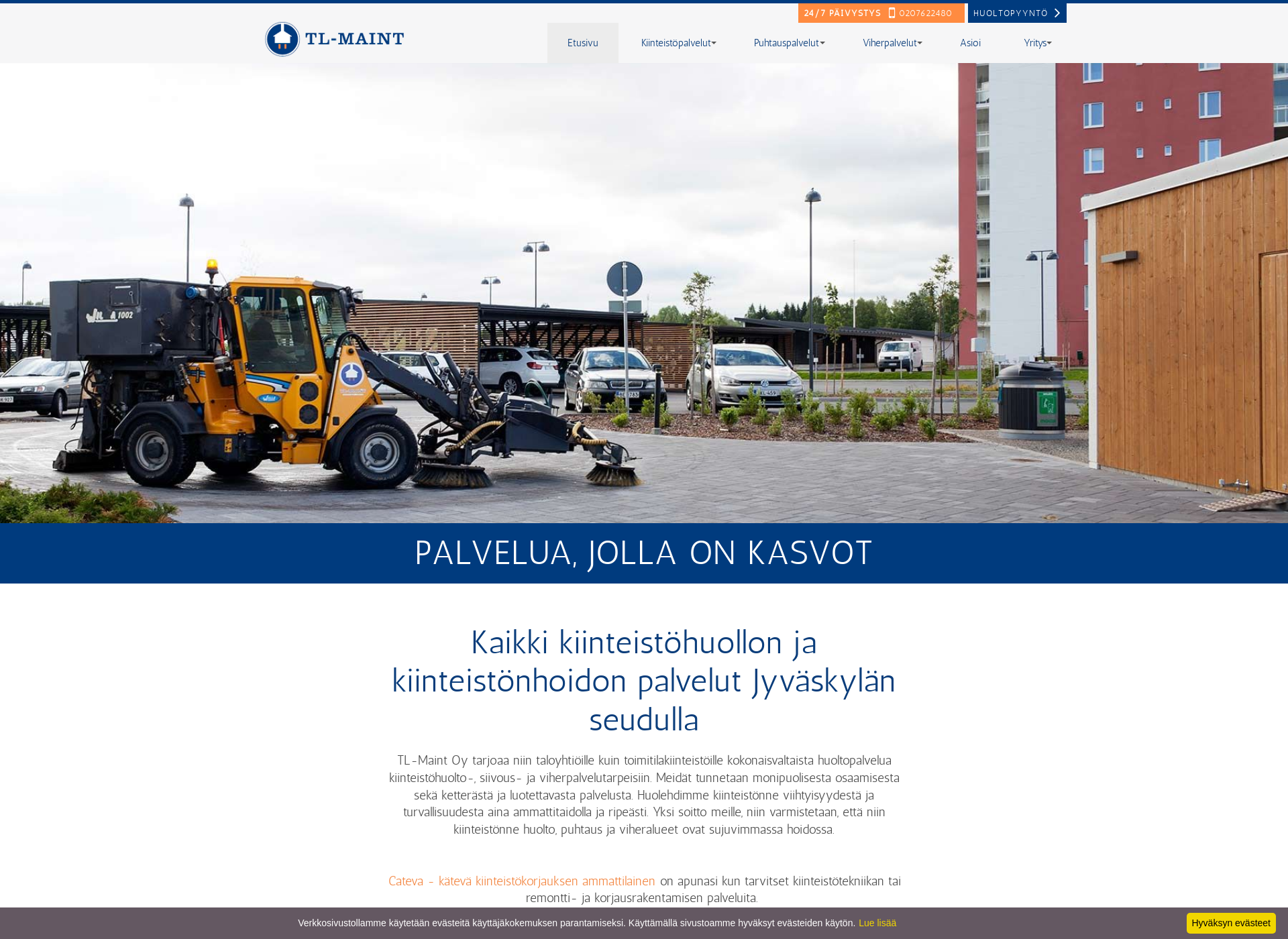 Screenshot for tlmaint.fi