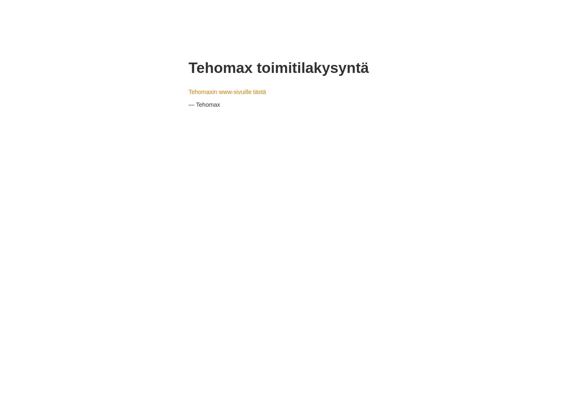 Skärmdump för tmax.fi