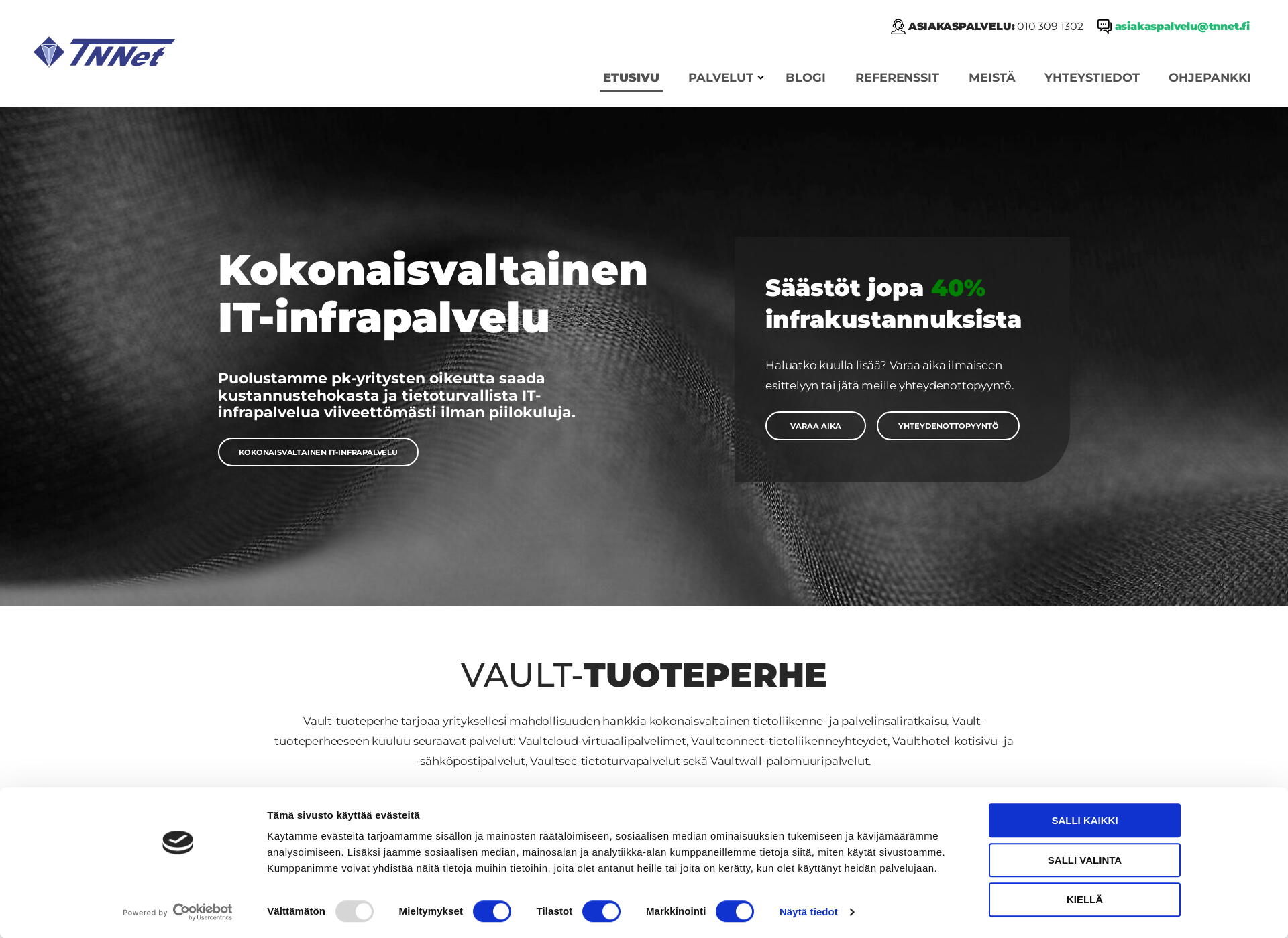 Screenshot for tnnet.fi