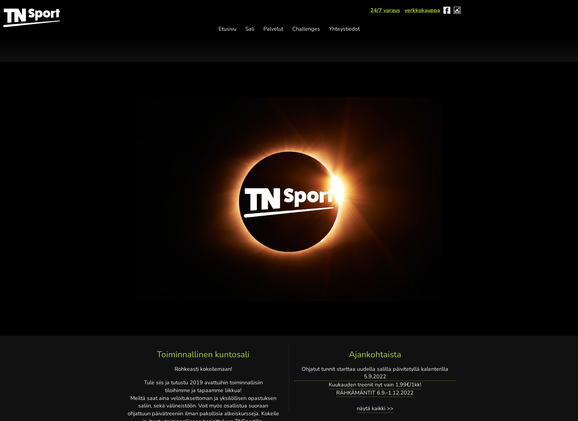 Screenshot for tnsport.fi