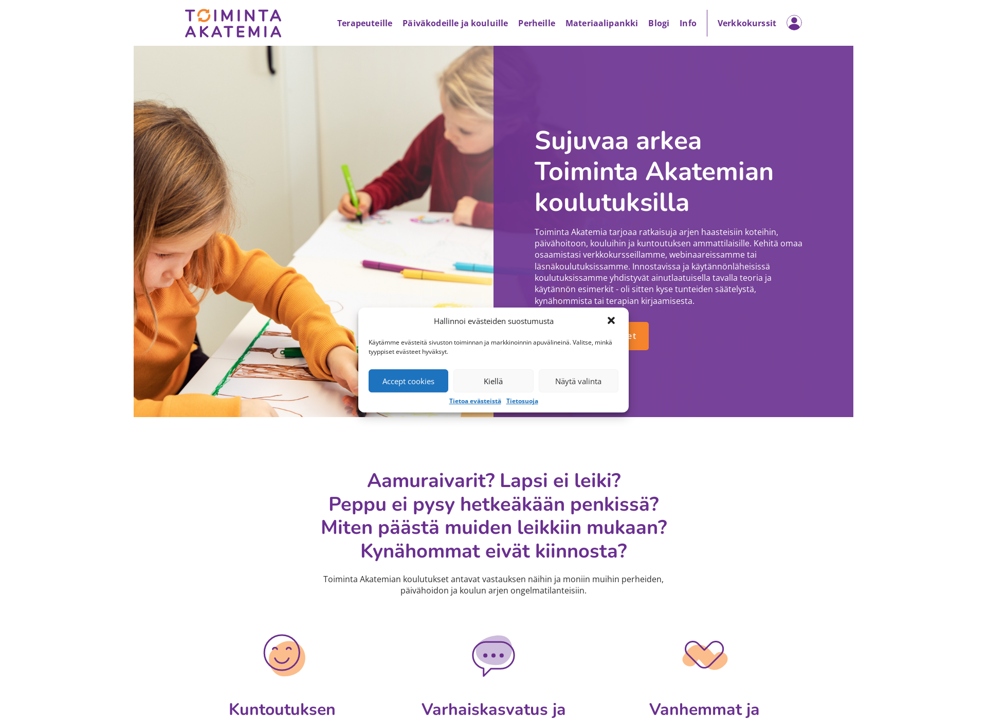 Screenshot for toimintaakatemia.fi