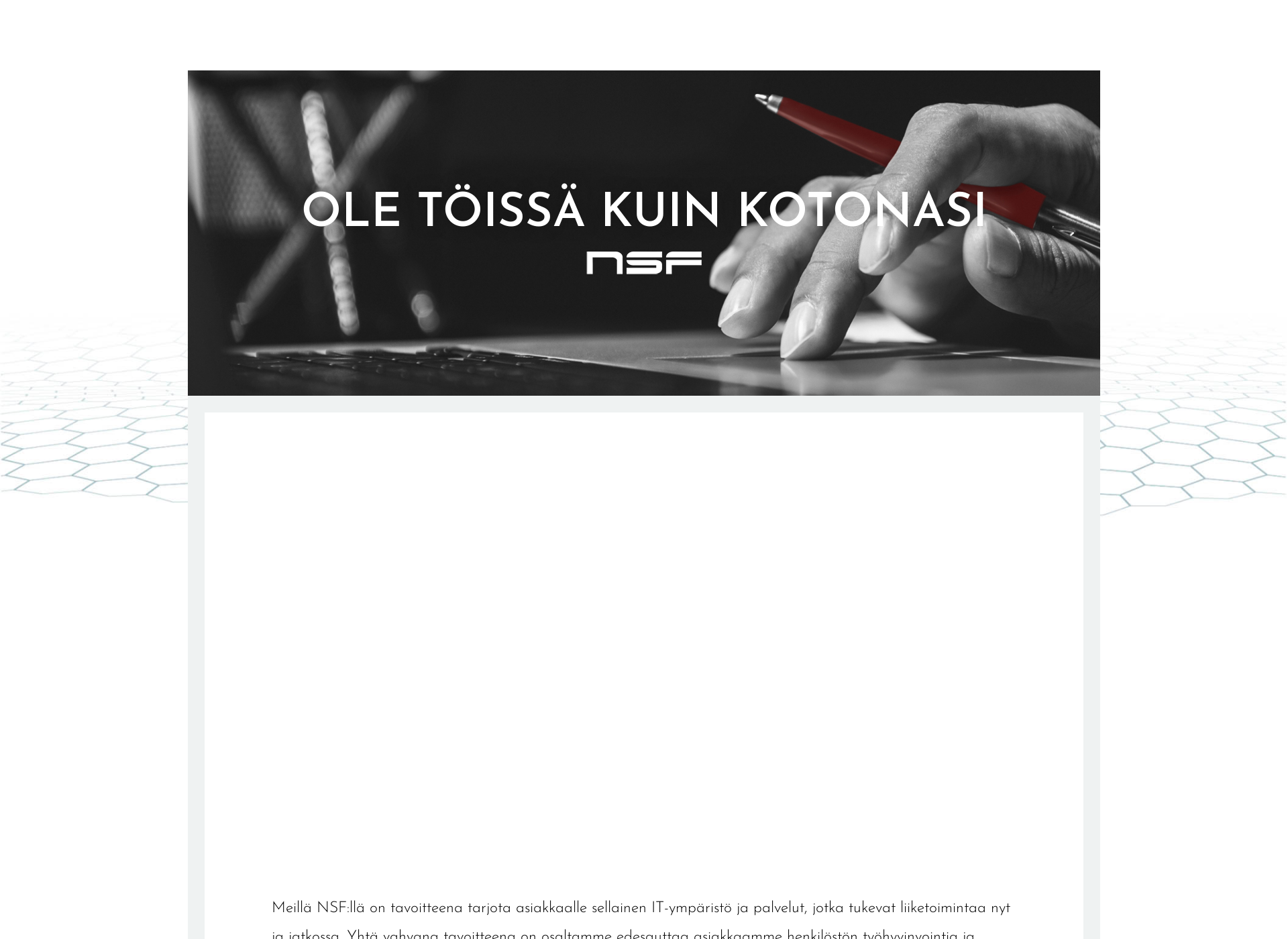 Skärmdump för toimistokotona.fi