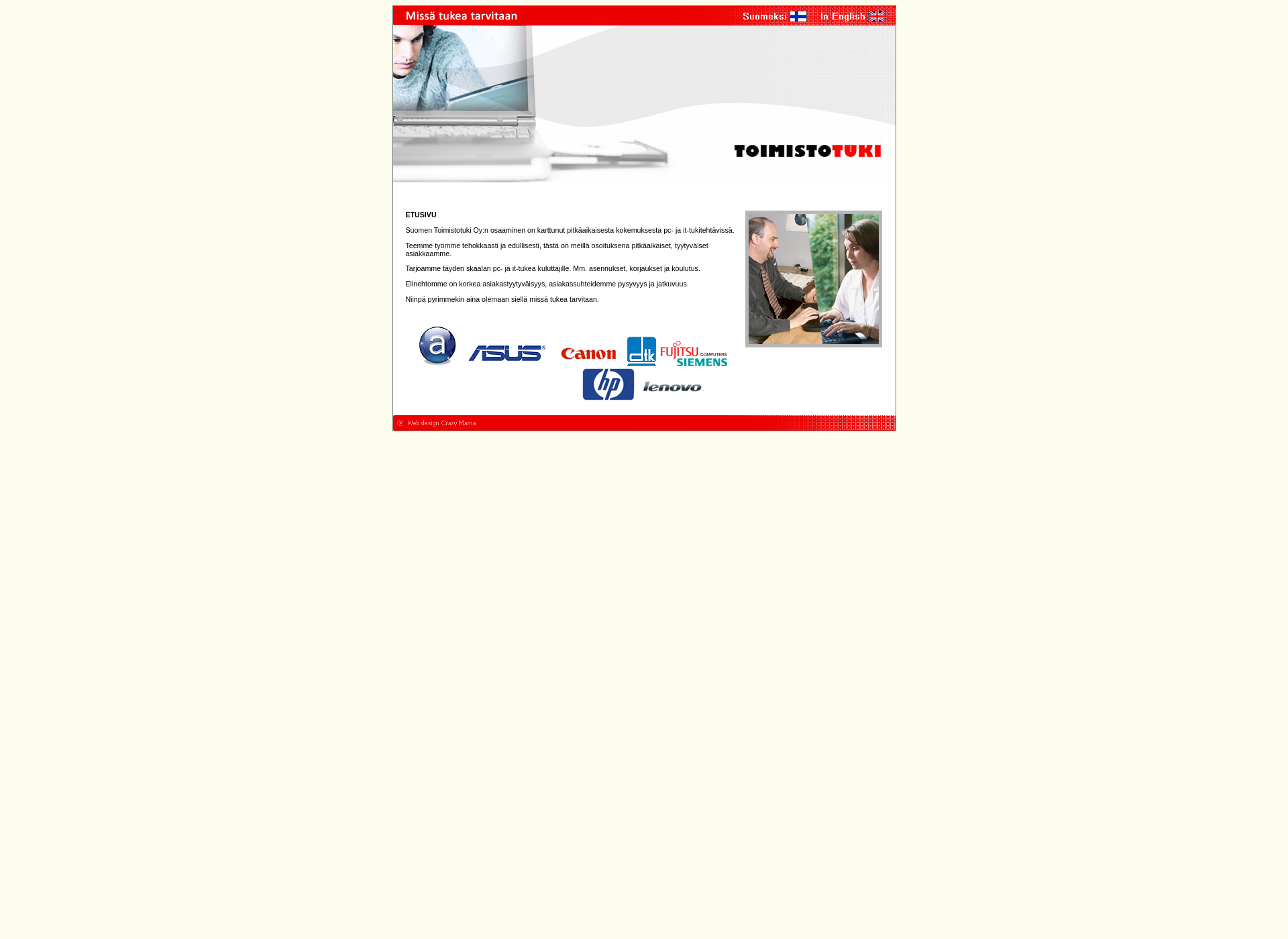 Screenshot for toimistotuki.com