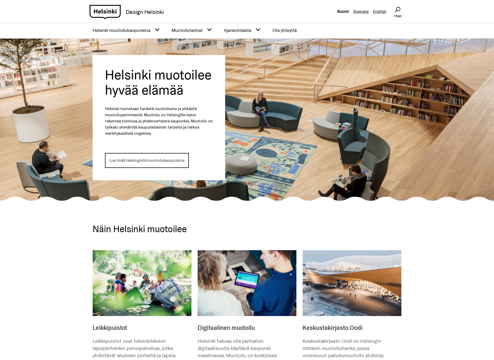 Screenshot for toimivakaupunki.fi