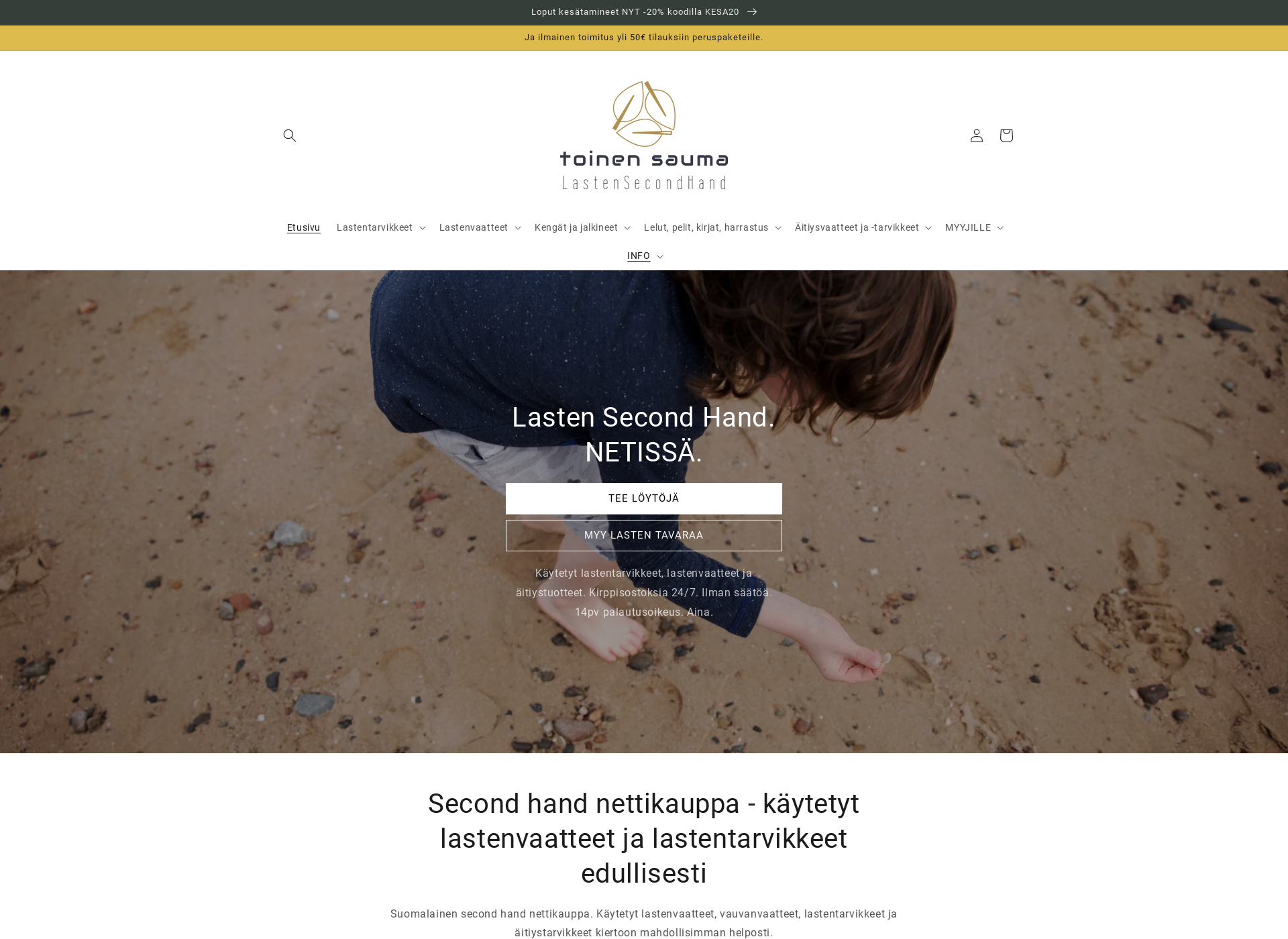 Screenshot for toinensauma.fi