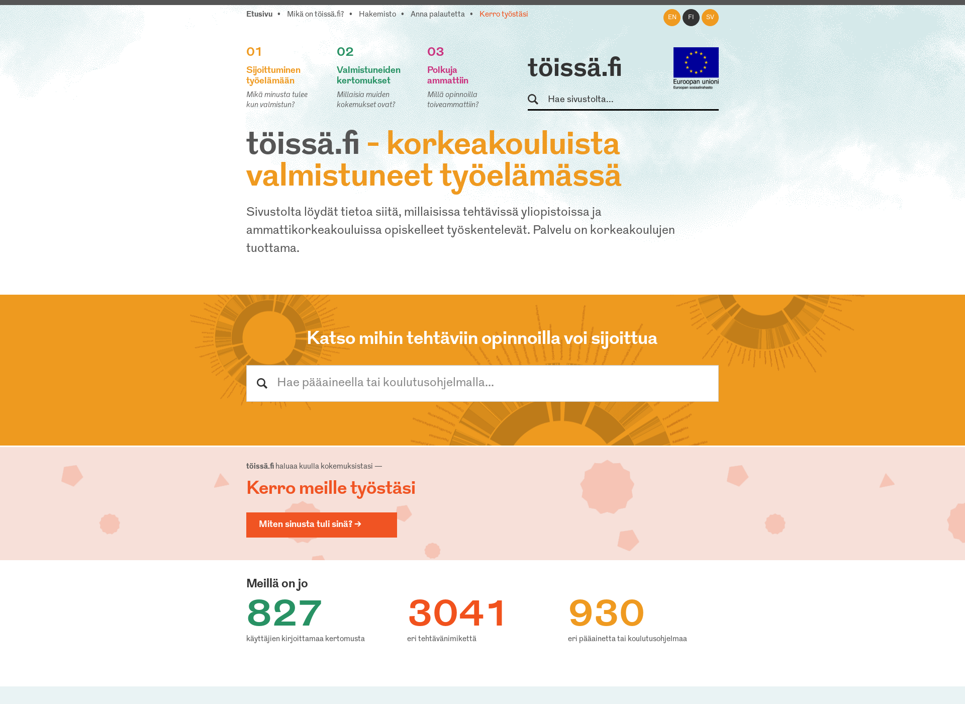 Screenshot for toissä.fi