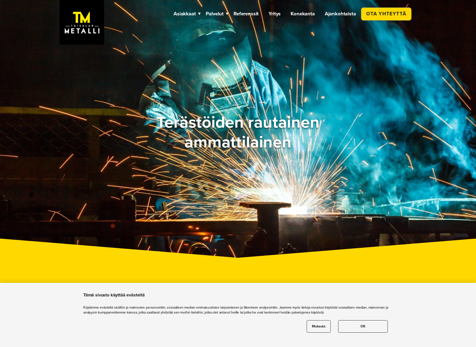 Screenshot for toivalanmetalli.fi