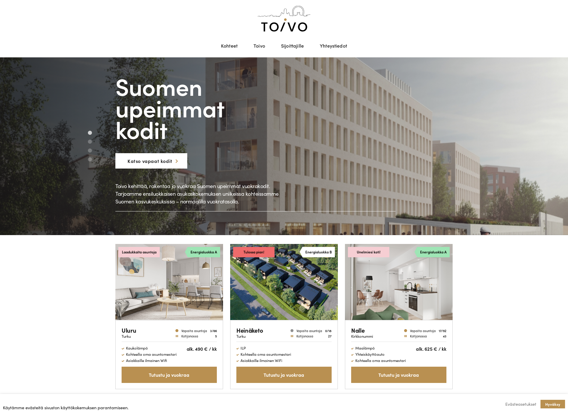 Screenshot for toivo.fi