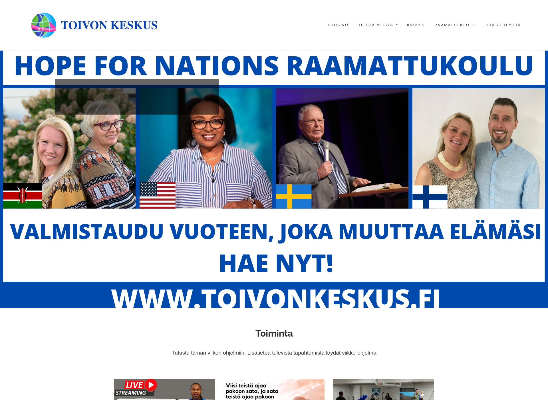 Näyttökuva toivonkeskus.fi