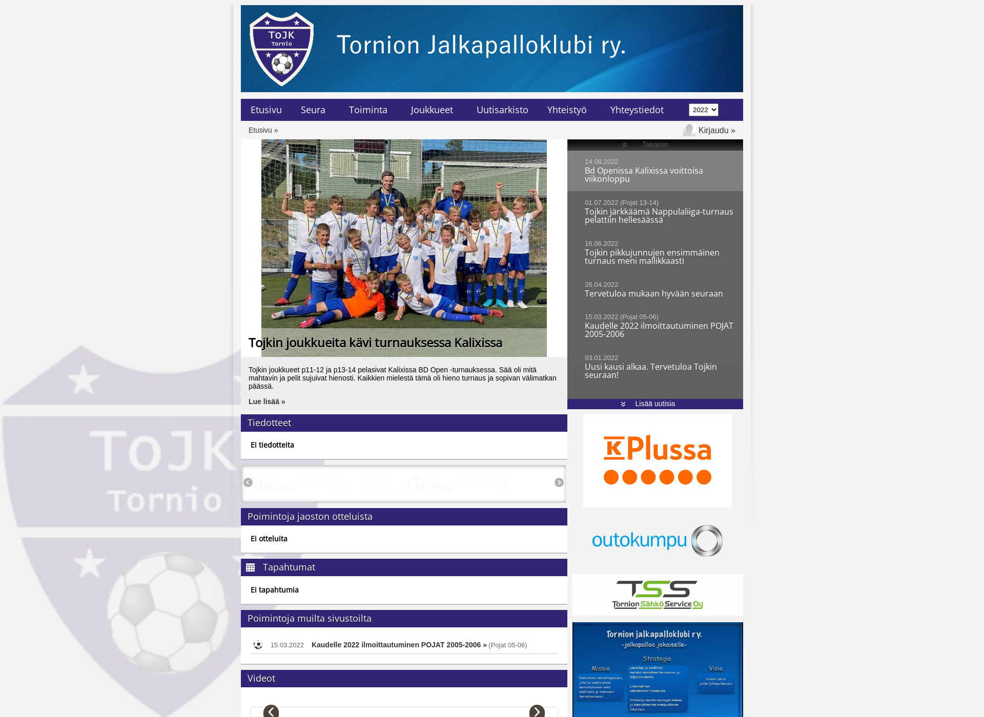 Screenshot for tojk.fi