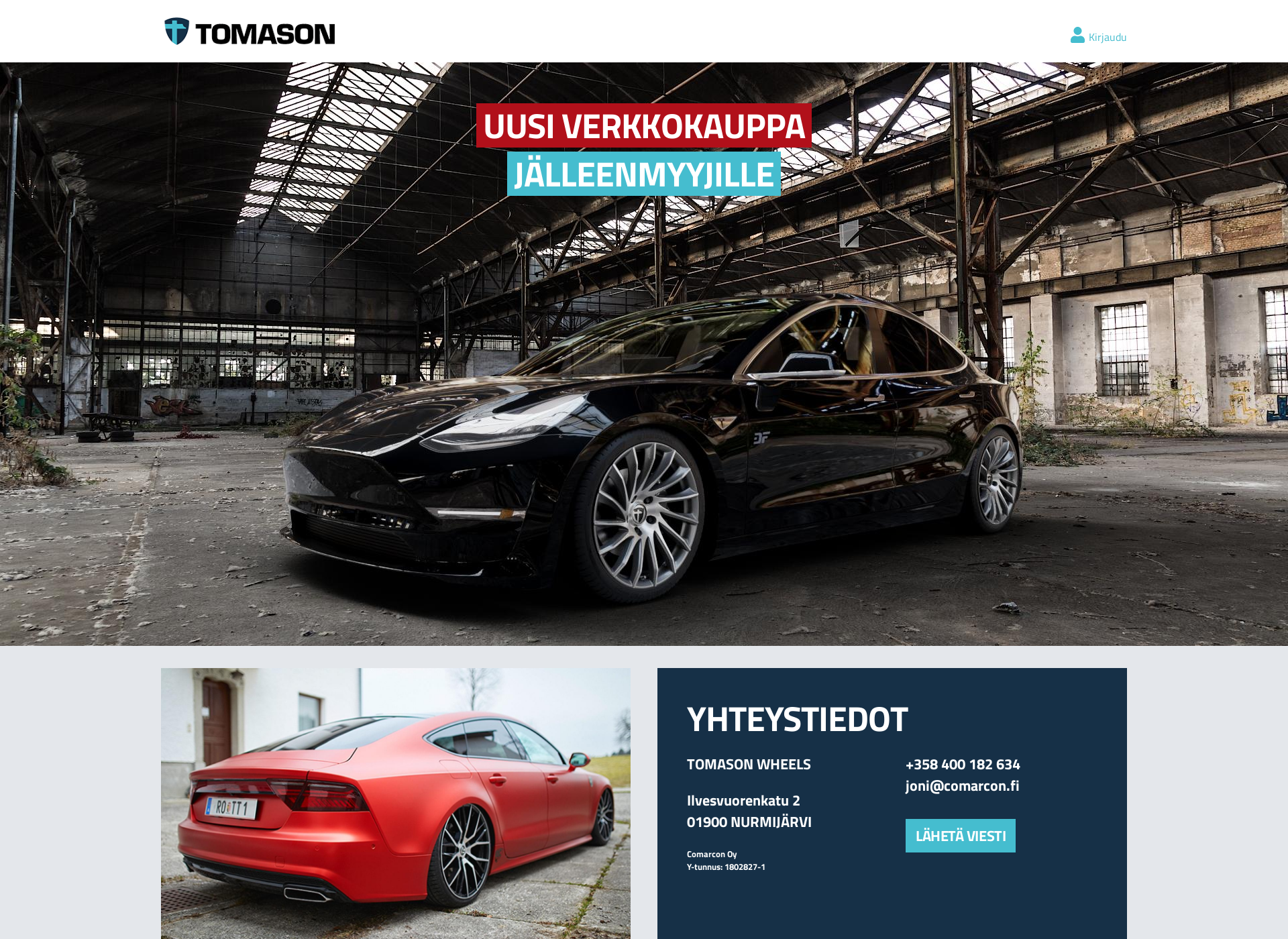 Screenshot for tomasonwheels.fi