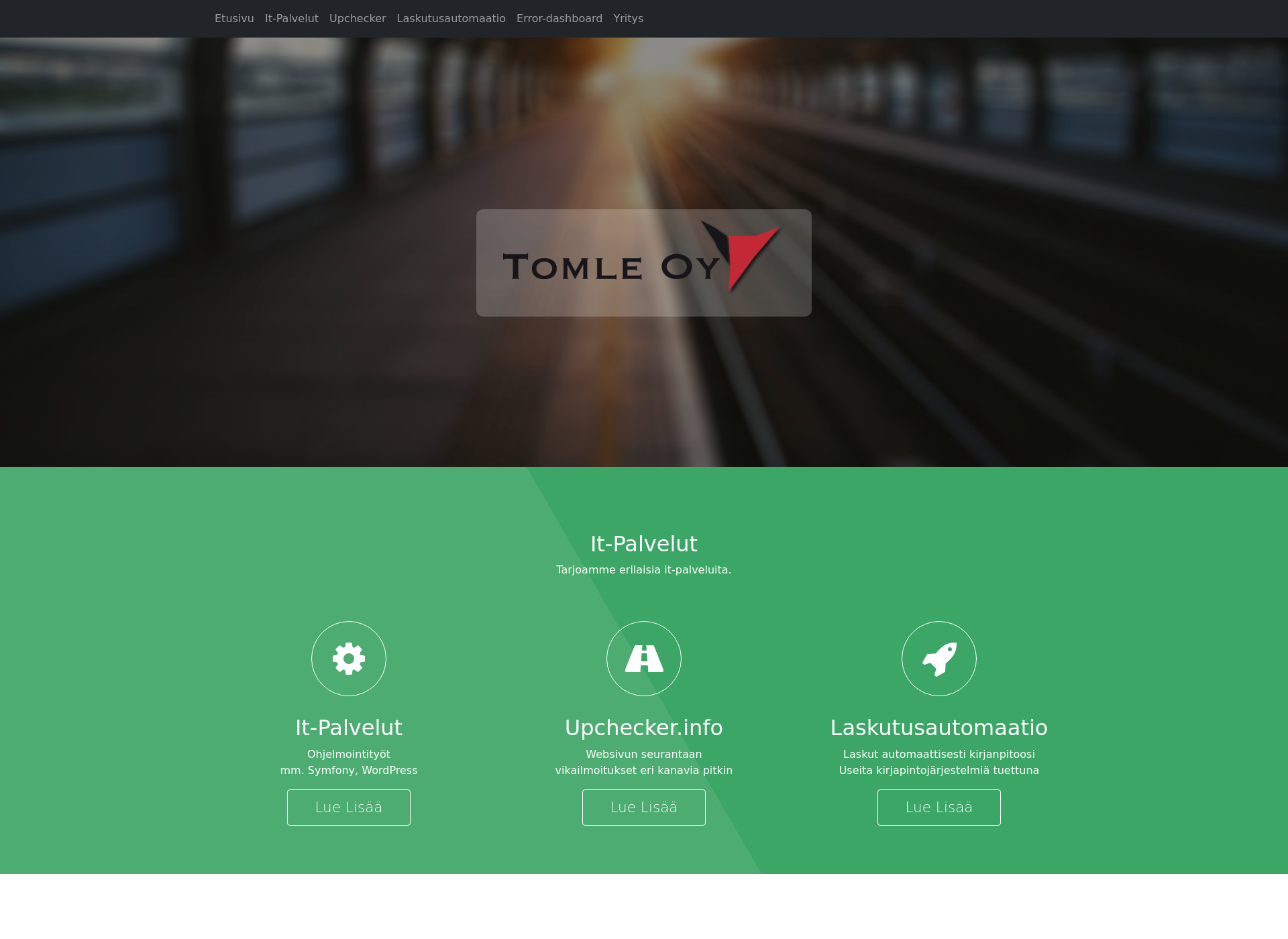 Screenshot for tomle.fi