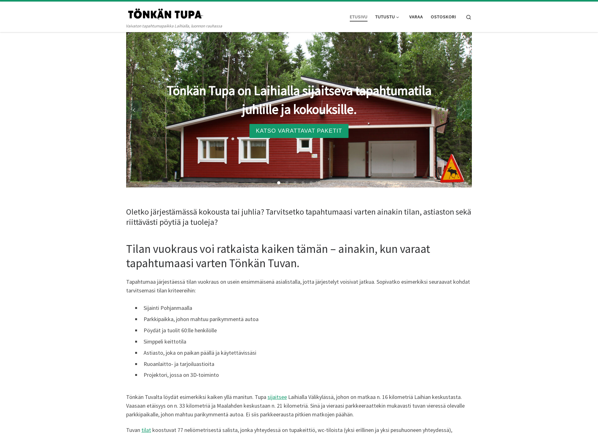 Screenshot for tonkantupa.fi