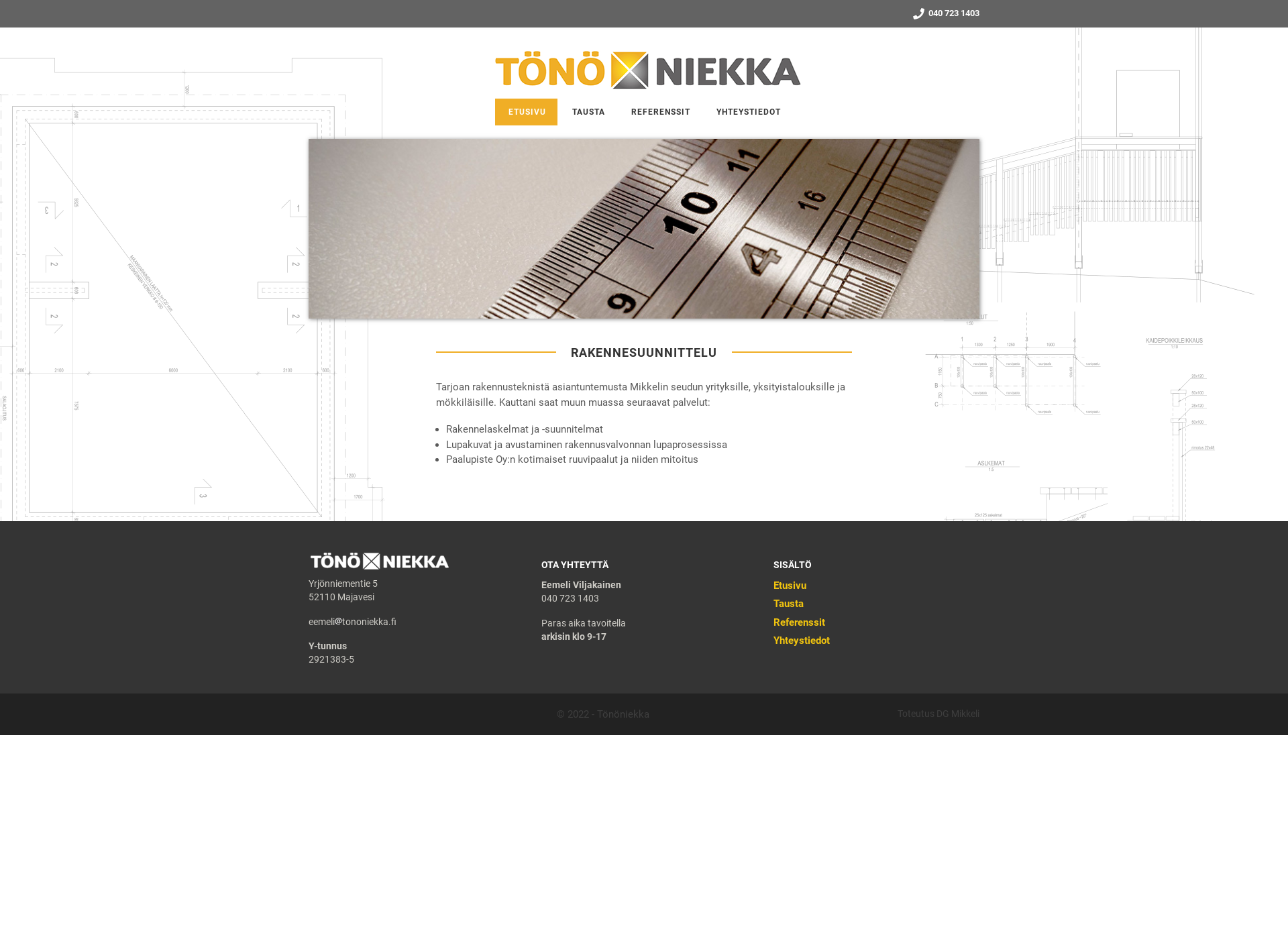 Screenshot for tononiekka.fi