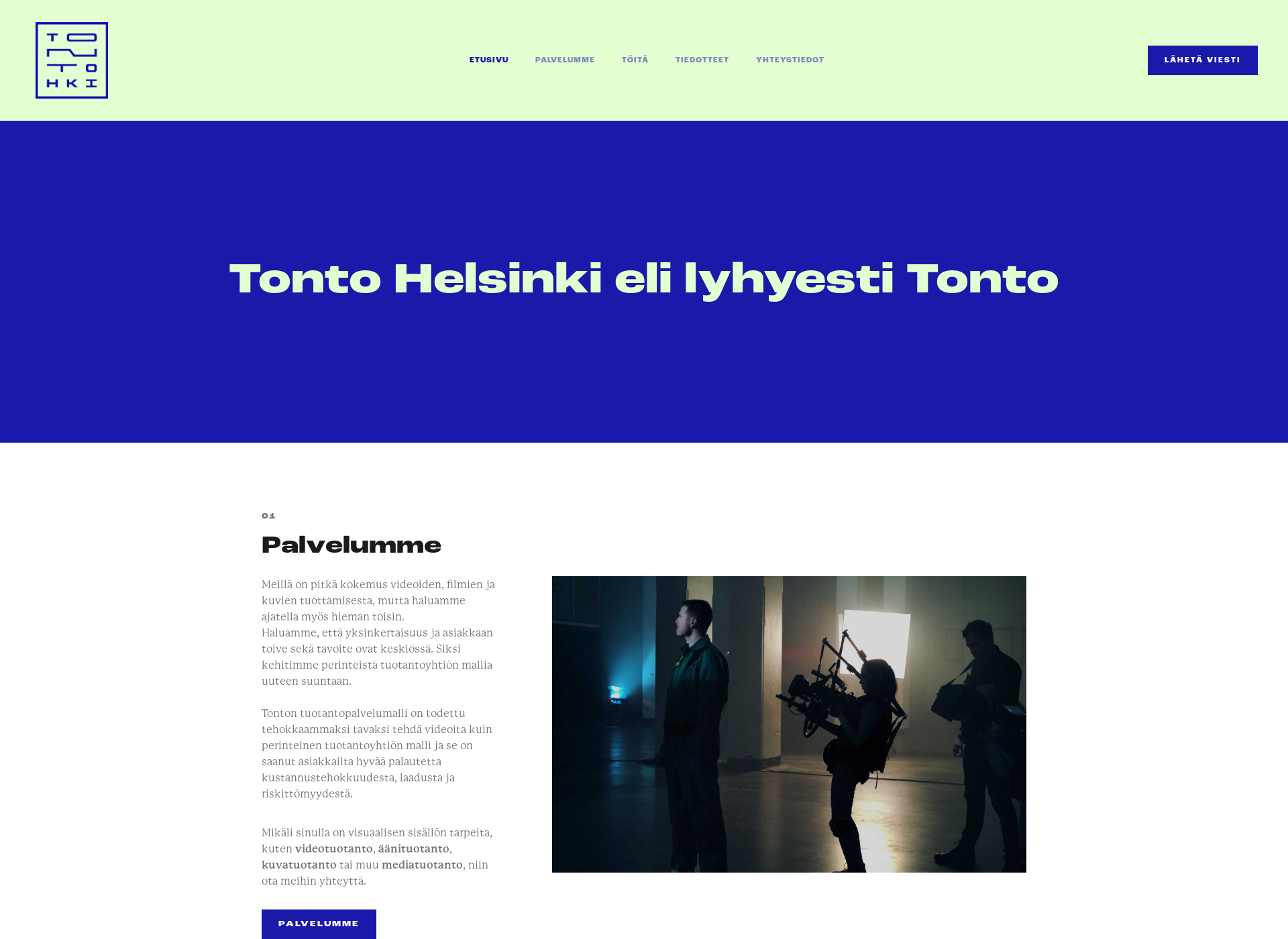 Skärmdump för tonto.fi