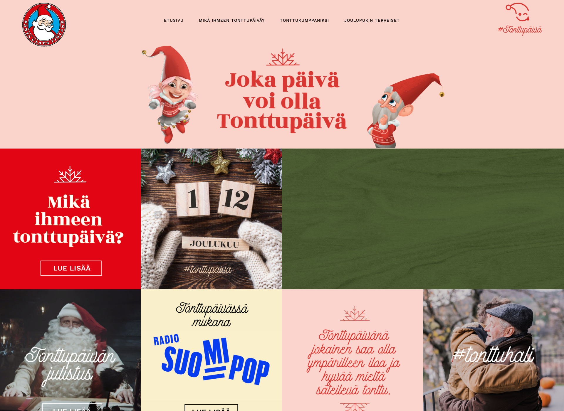 Screenshot for tonttupaiva.fi
