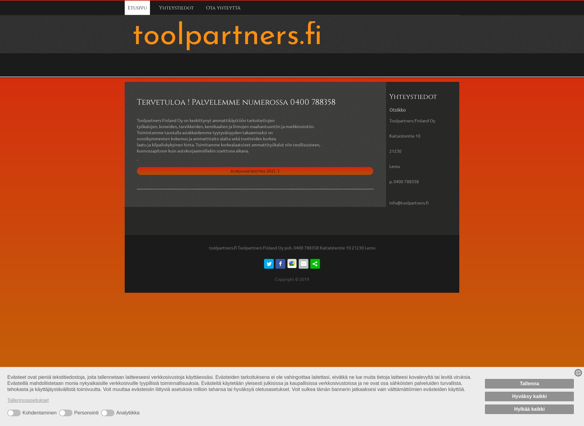 Screenshot for toolpartners.fi