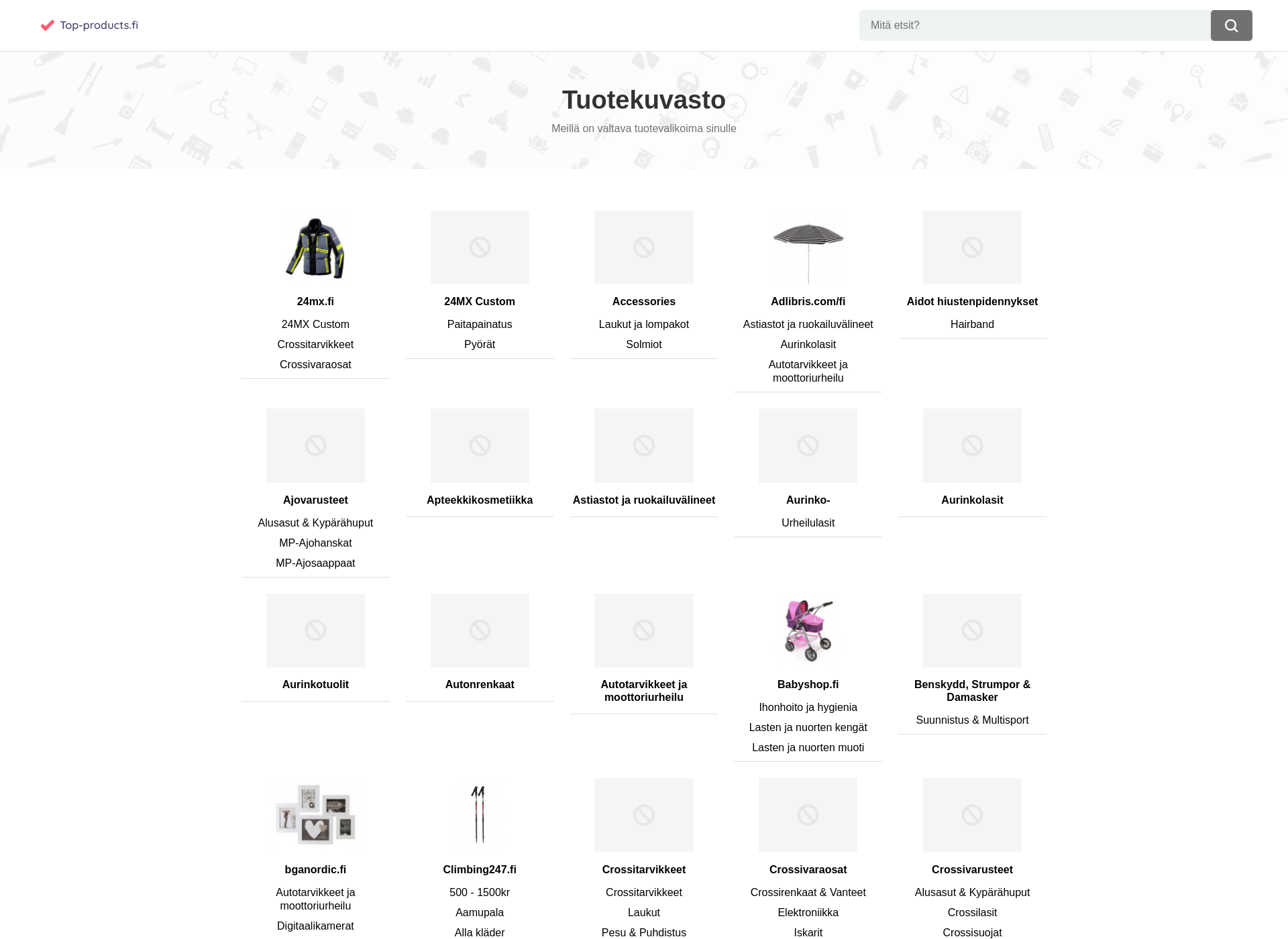Skärmdump för top-products.fi