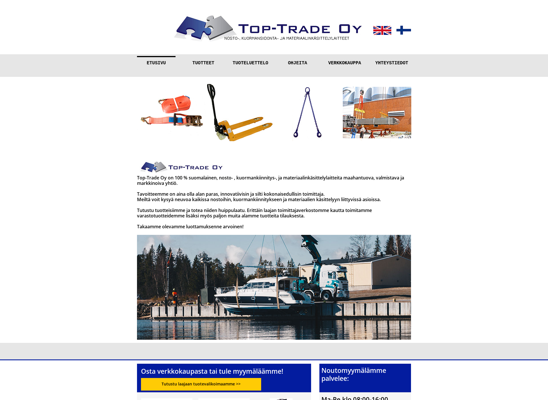 Skärmdump för top-trade.fi