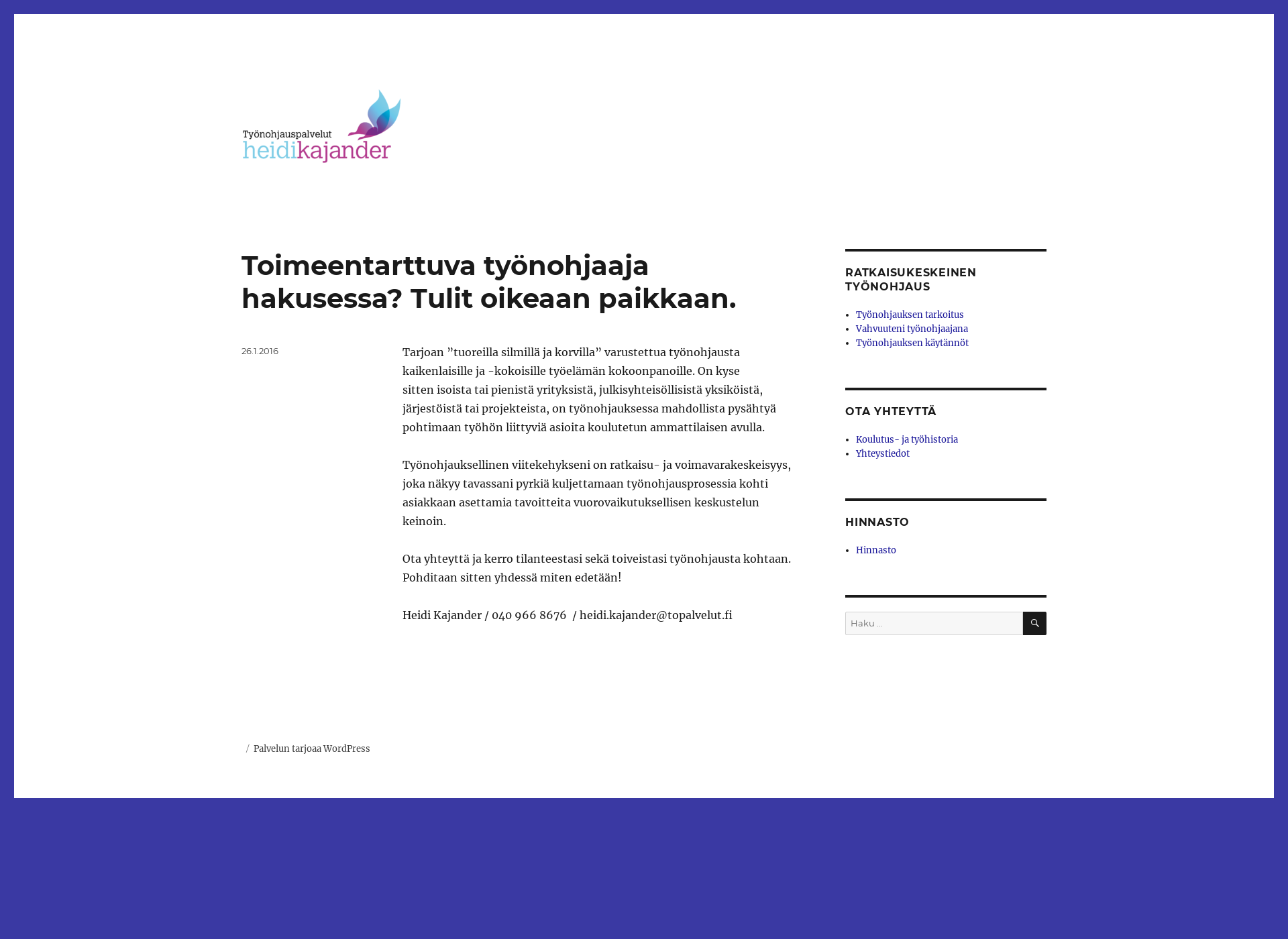 Screenshot for topalvelut.fi