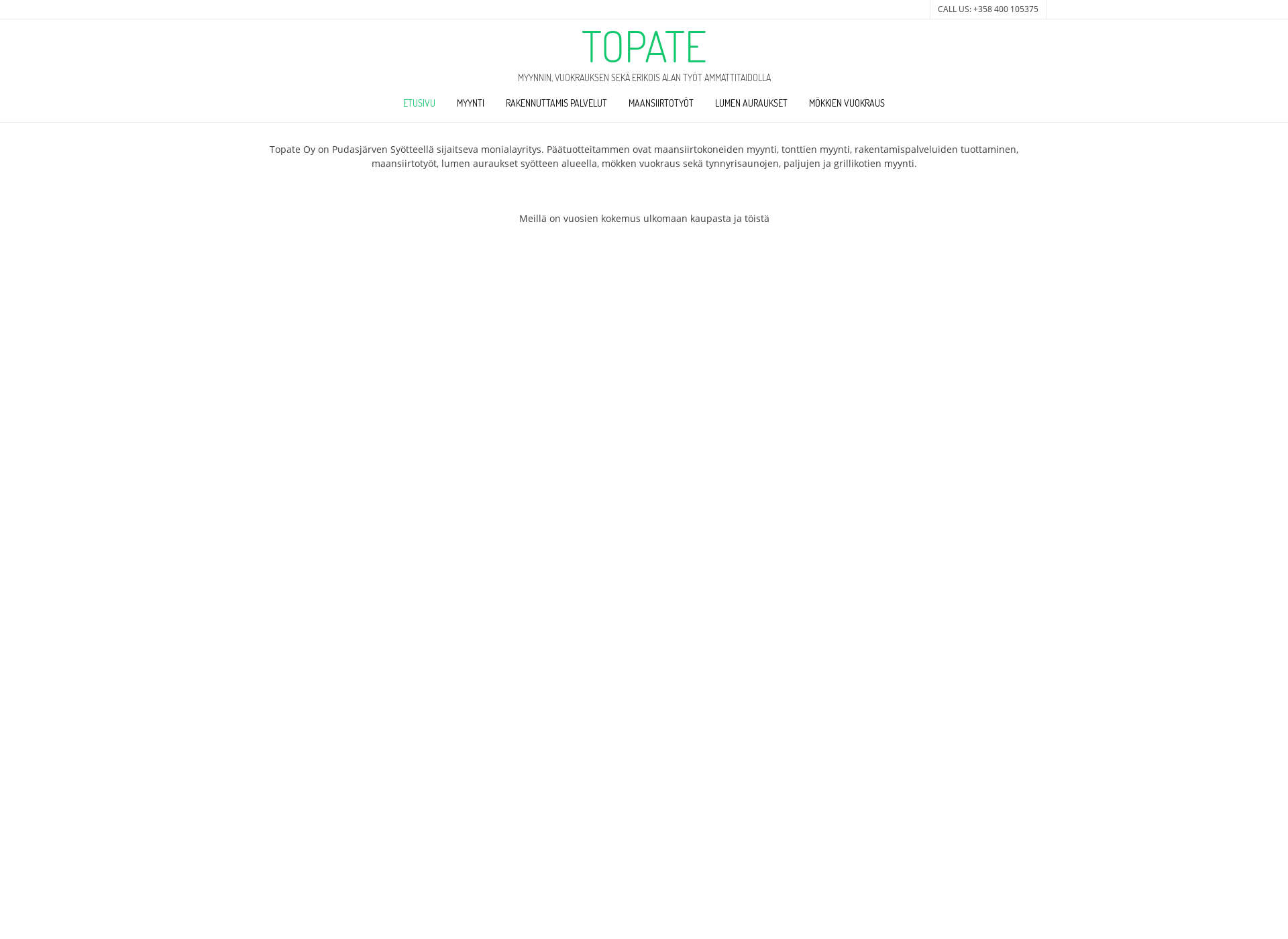 Screenshot for topate.fi