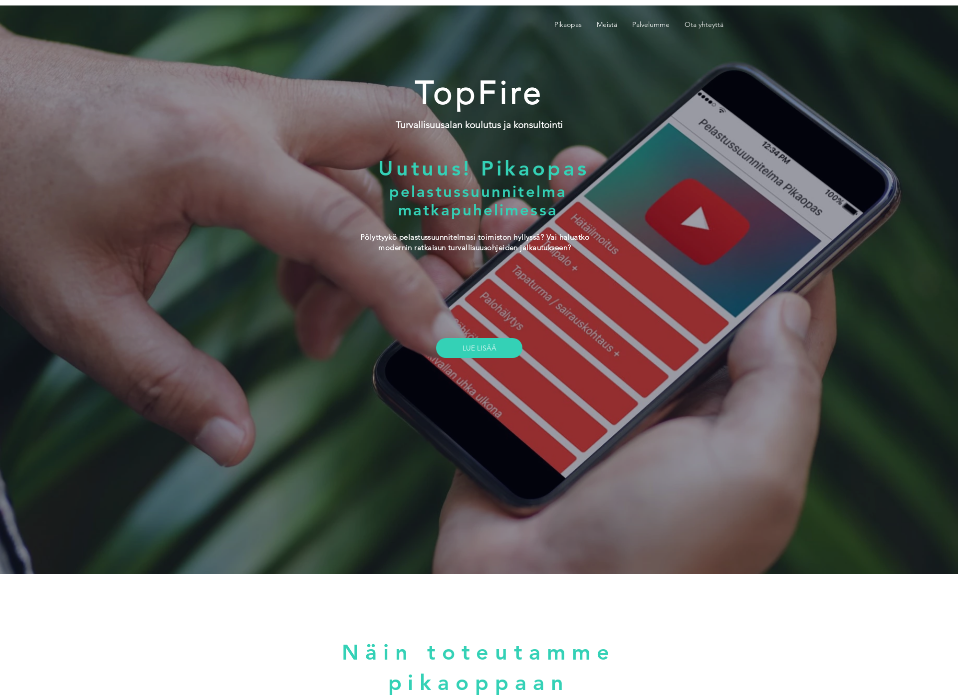 Skärmdump för topfire.fi