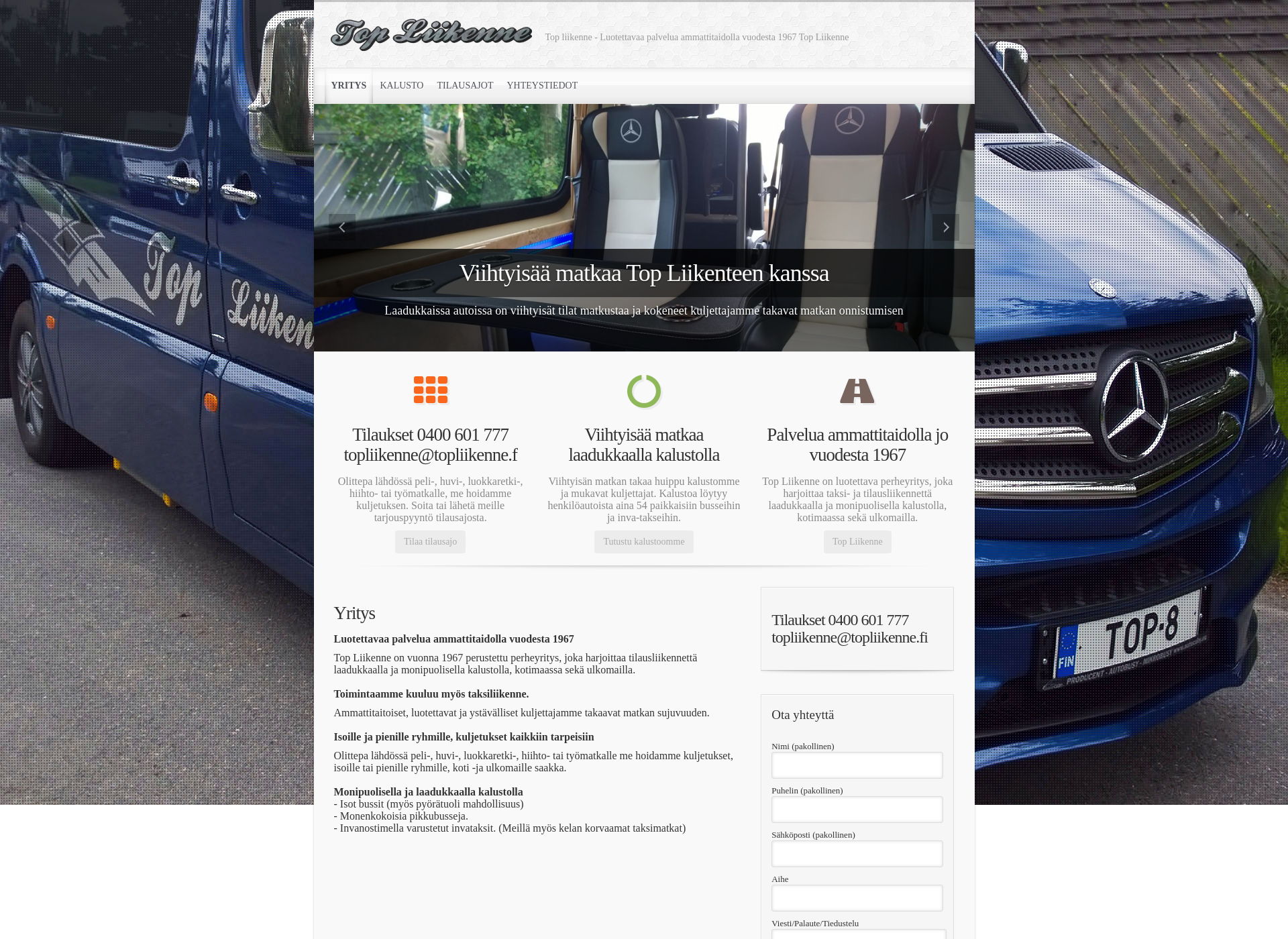 Screenshot for topliikenne.fi