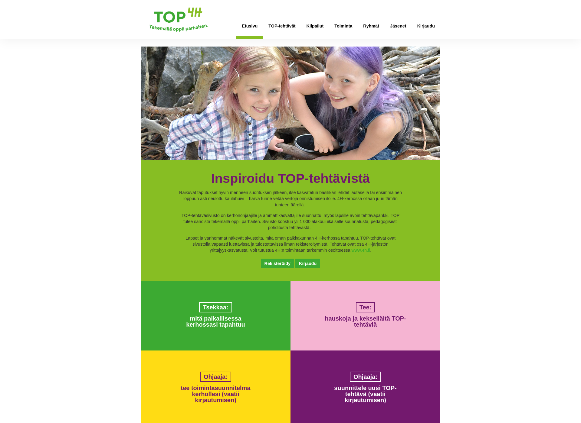 Screenshot for toptehtavat.fi