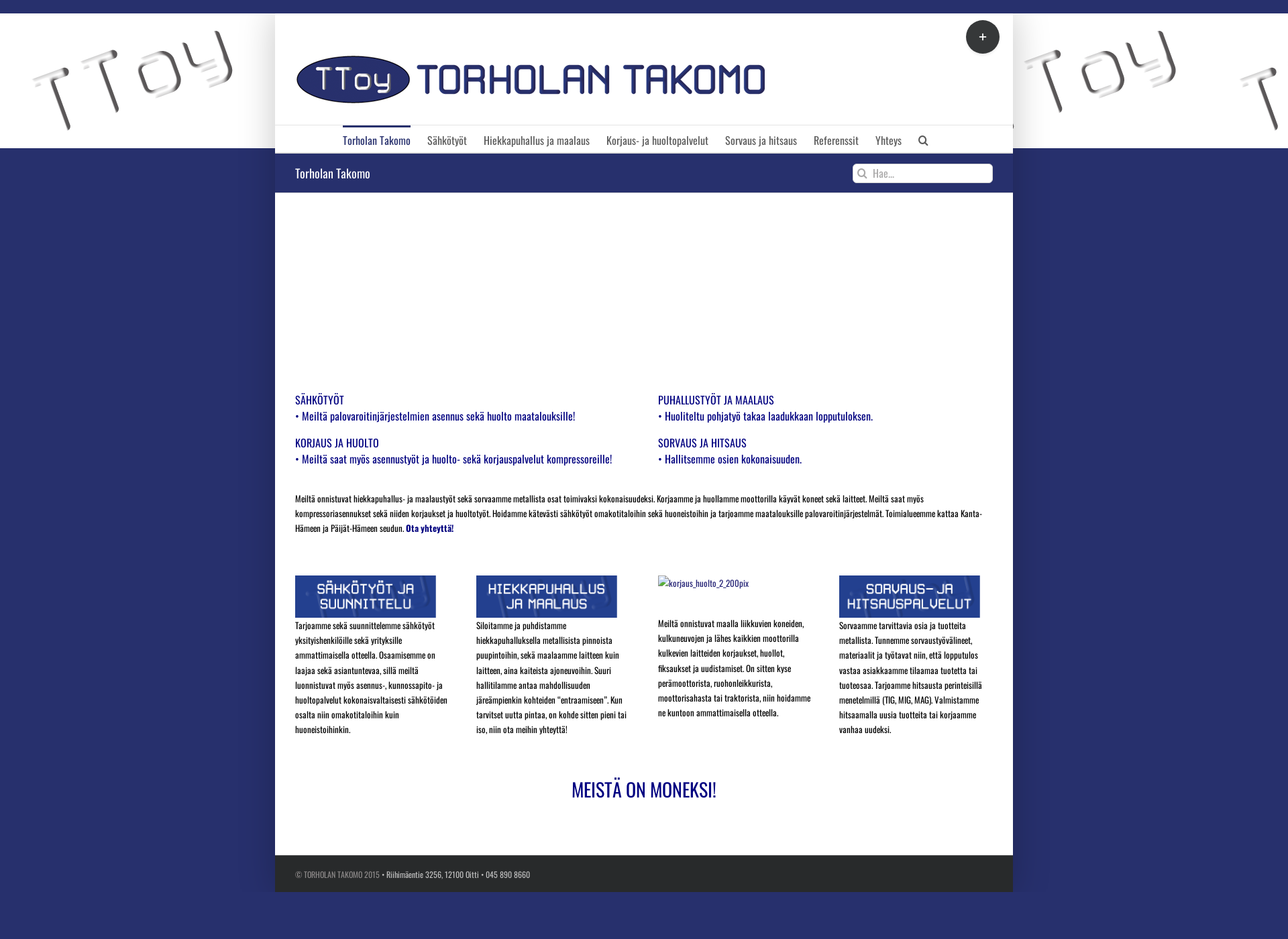 Screenshot for torholantakomo.fi