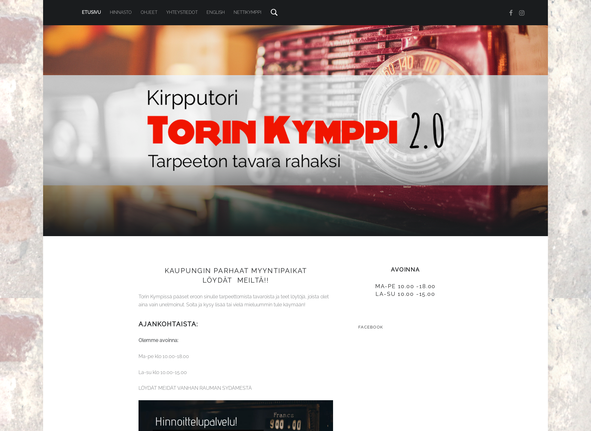 Screenshot for torinkymppi.fi