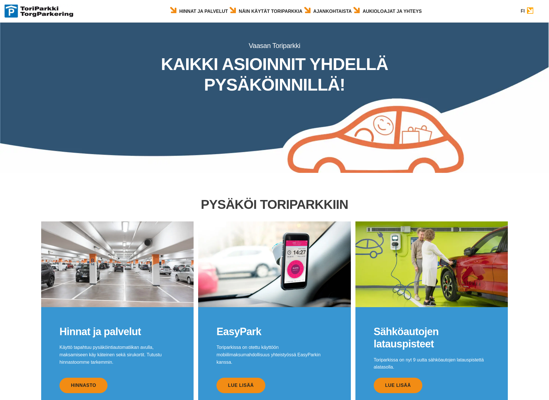 Screenshot for toriparkki.fi