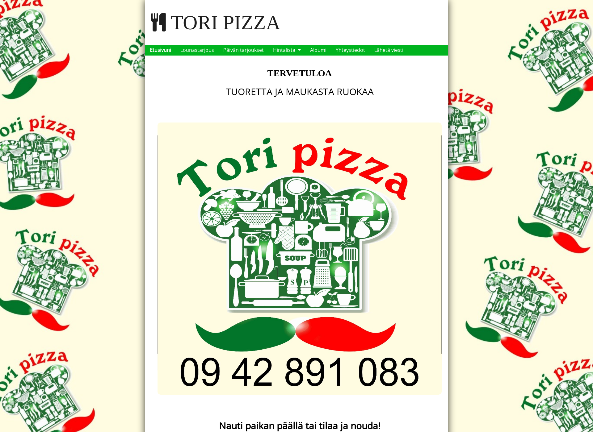 Screenshot for toripizza.fi
