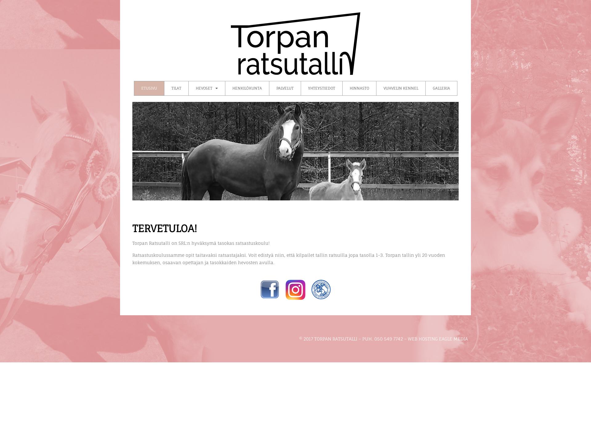 Skärmdump för torpanratsutalli.fi